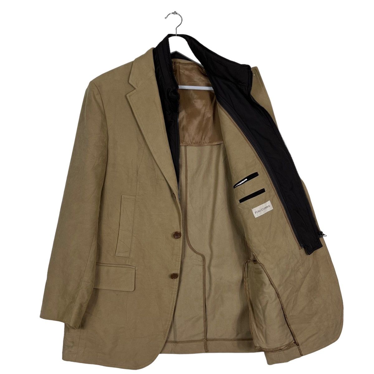 Other 🔥 DESIREE PURO COTONE MOLESKIN DOUBLE LAYER ZIPPER JACKET Size US XL / EU 56 / 4 - 9 Thumbnail