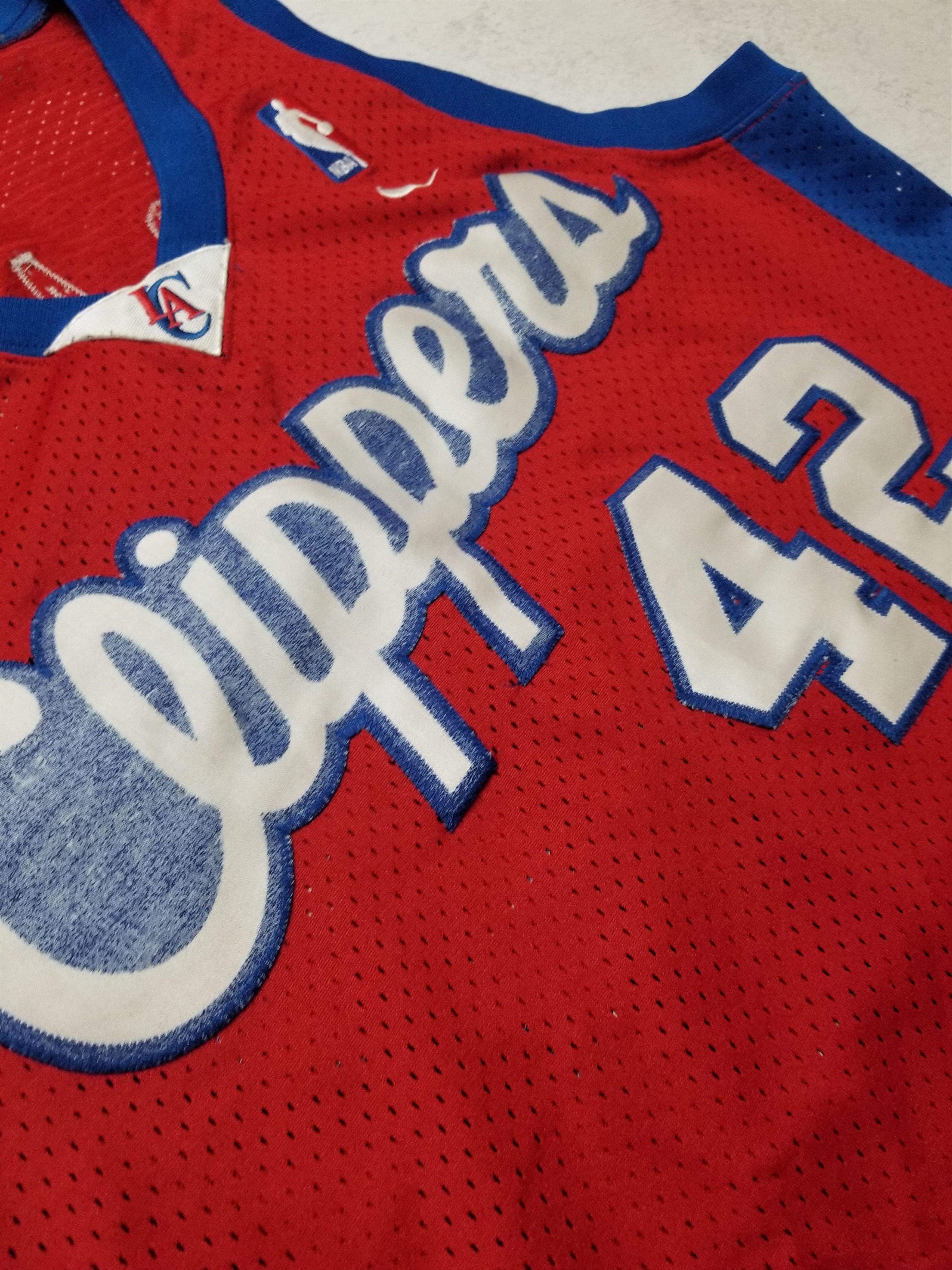 Nike VTG Elton Brand Los Angeles Clippers #42 Red and Blue Jersey Size US S / EU 44-46 / 1 - 13 Thumbnail