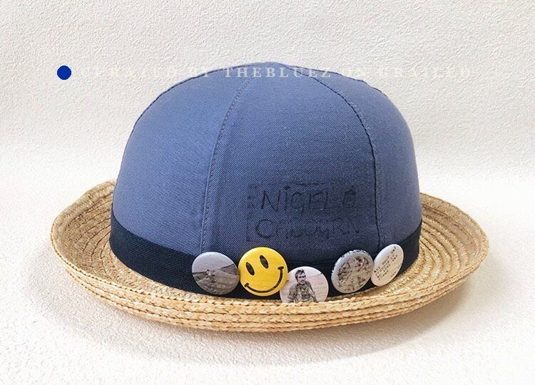 Nigel Cabourn Nigel Cabourn Patchwork Badge Straw Hat Size ONE SIZE - 1 Thumbnail