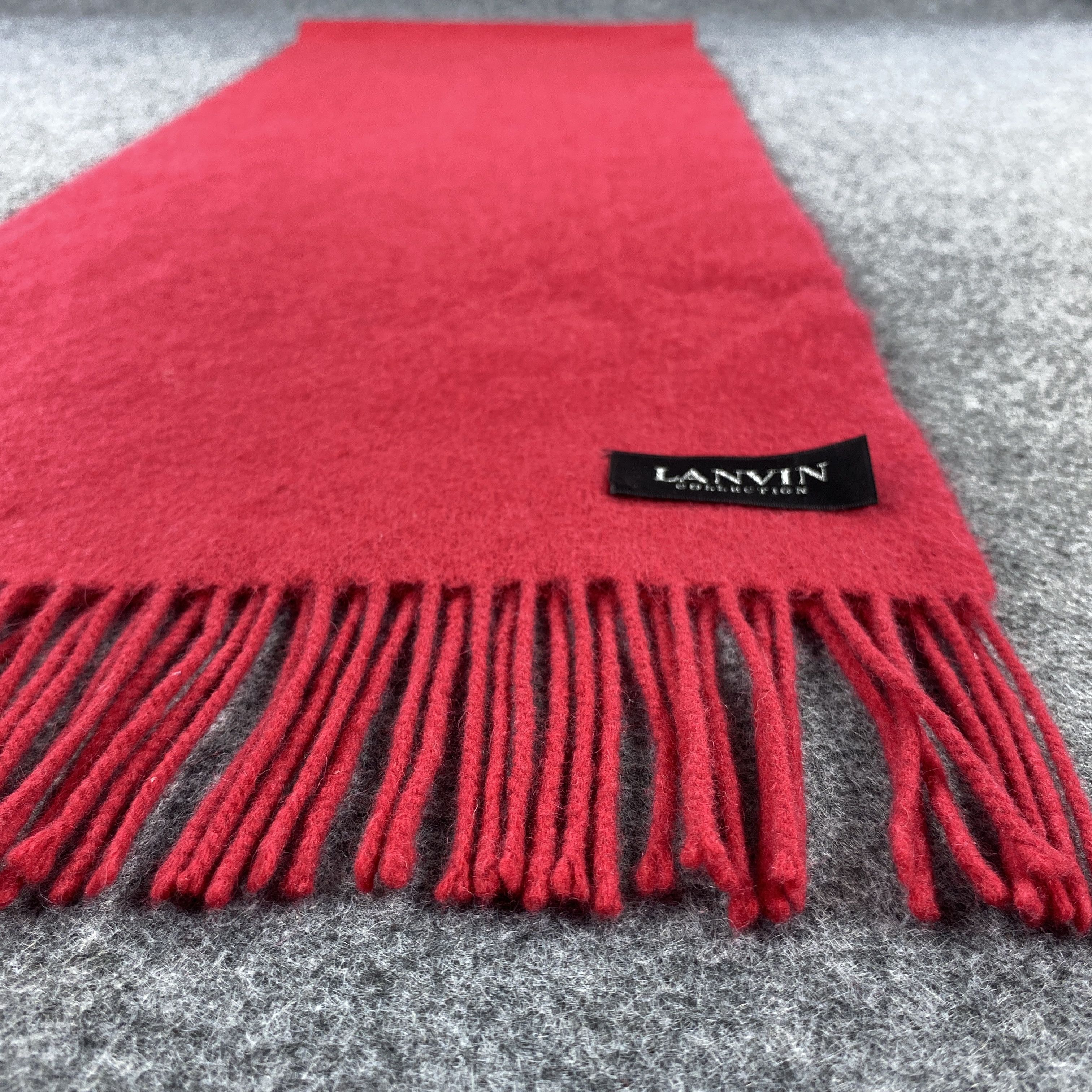 Lanvin × Vintage GF10649 Lanvin Scarf Neck Wear Muffler Nova Check Size ONE SIZE - 7 Thumbnail