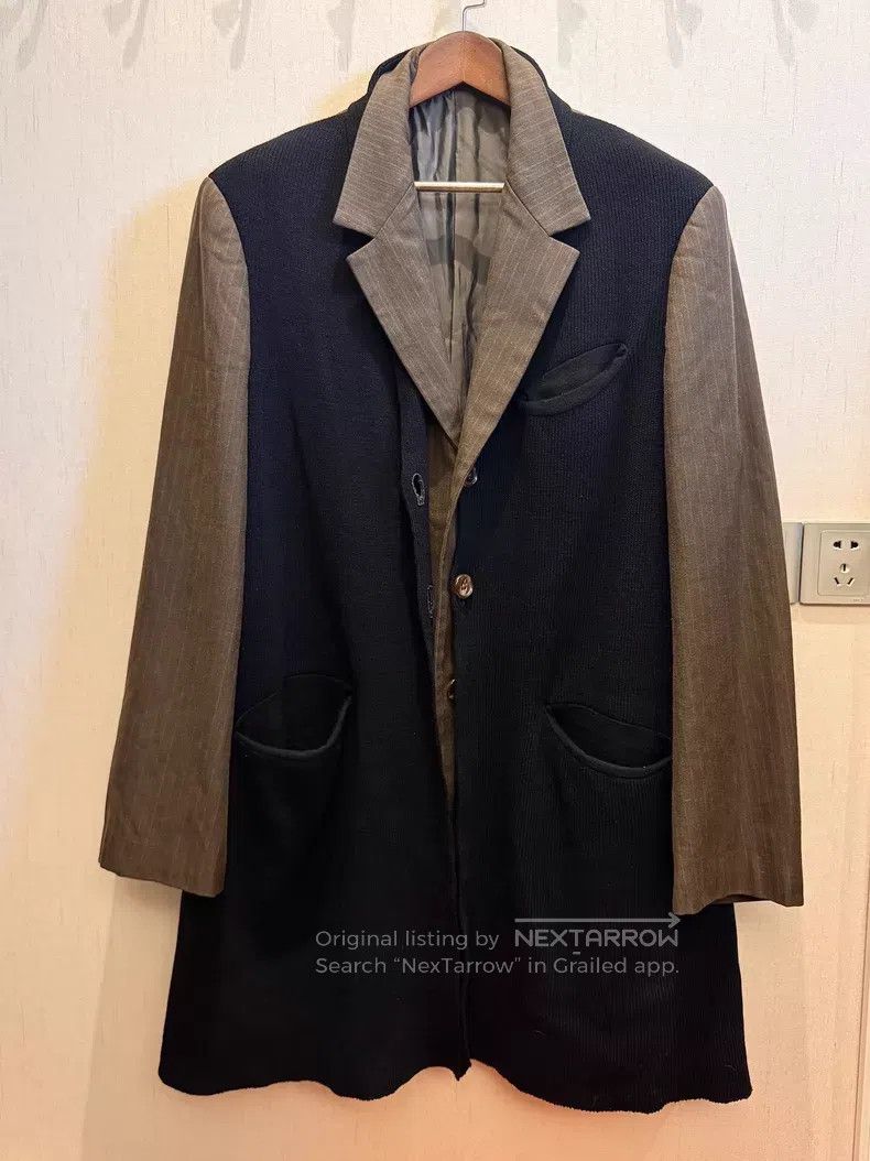 Yohji Yamamoto Yohji Yamamoto size m 96AW double knit silver-thread long b Size 36R - 2 Thumbnail