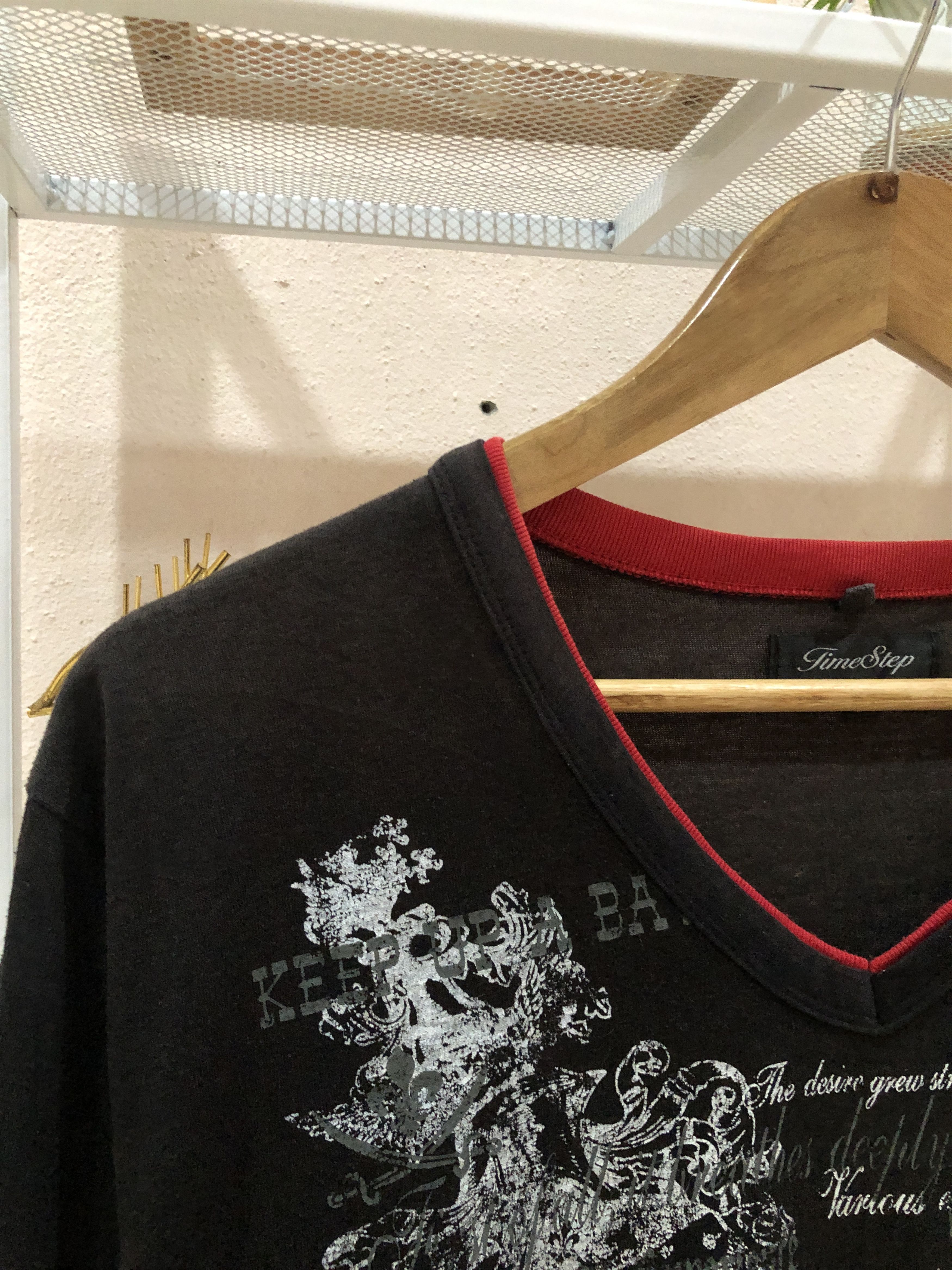 If Six Was Nine Y2k Poem" print long-sleeve top from a Japanese brand Size US L / EU 52-54 / 3 - 7 Thumbnail