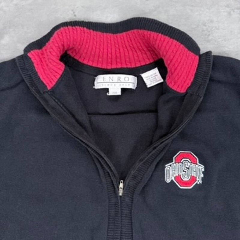 Enro Vintage Ohio State Buckeyes Enro Zip Up Sweater Vest Size US XL / EU 56 / 4 - 2 Thumbnail