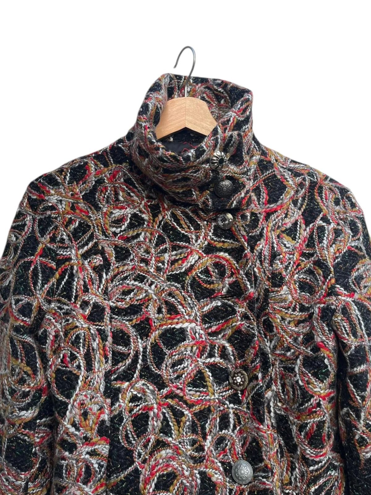 Desigual Desigual Twisted Boucle Fitted Coat Size 38 Size M / US 6-8 / IT 42-44 - 9 Thumbnail
