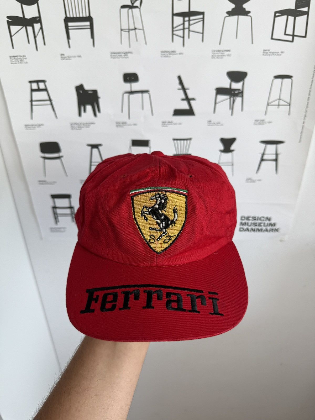 Ferrari Vintage 90s Ferrari racing big logo cap f1 nascar italy y2k Size ONE SIZE - 2 Thumbnail