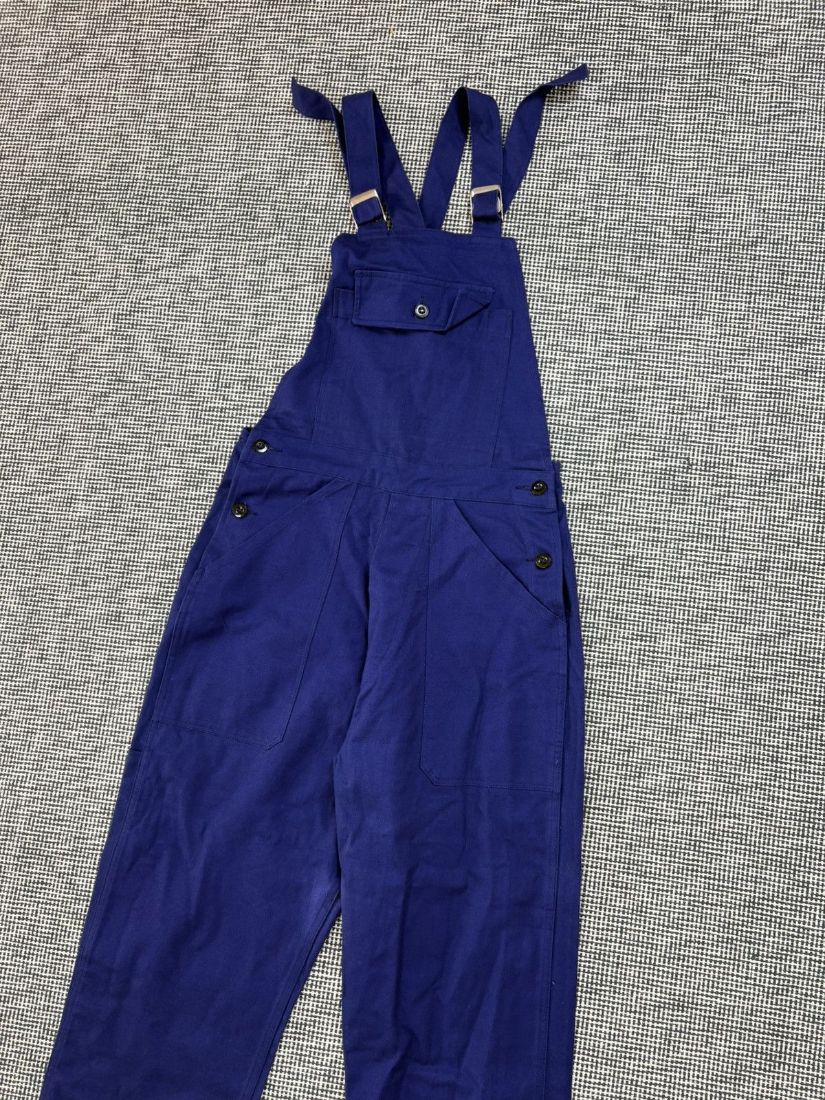 1960s warein flers french army overalls dungarees chore