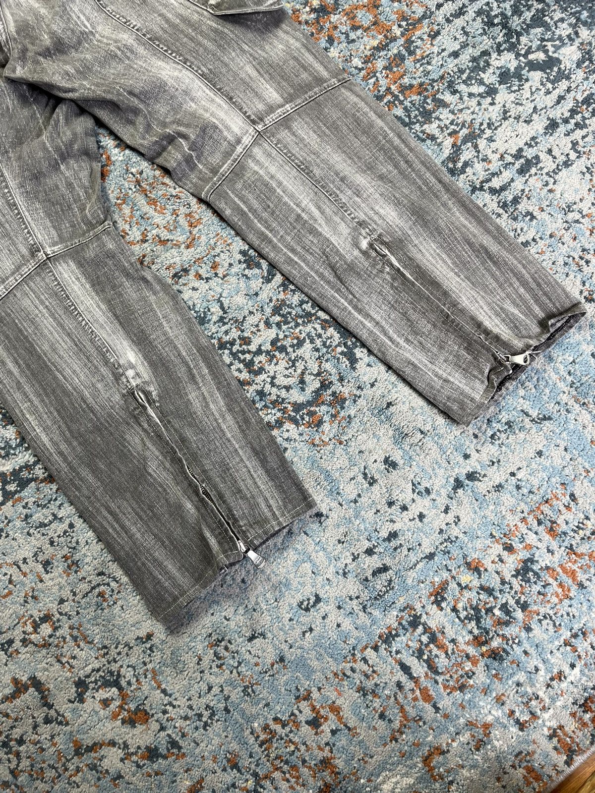 Designer × Ferre × Vintage Vintage 90s Ferre Jeans crazy cargo denim pants with zippers Size US 38 / EU 54 - 5 Thumbnail
