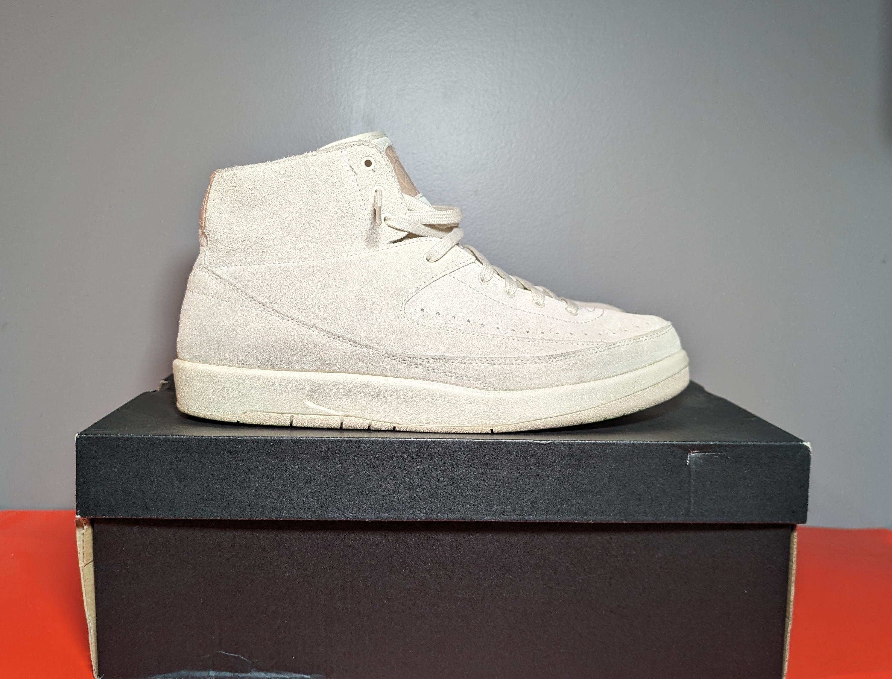 image of Jordan Nike Size 11 - Air Jordan 2 Retro Deconstructed Sail Shoes, Men's