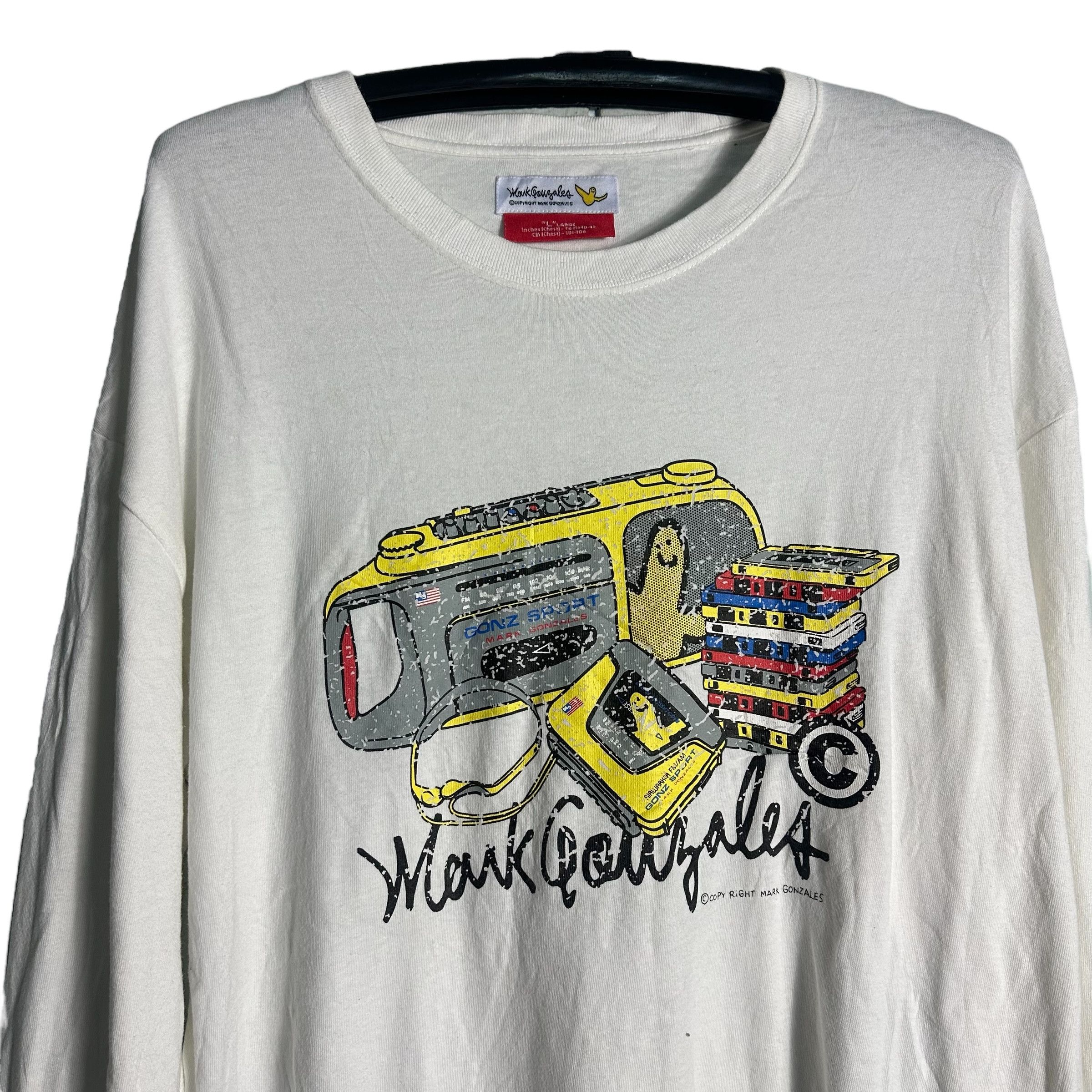 Vintage 🔥RARE🔥Gonz Sport Mark Gonzales Long Sleeve T-shirt Size US L / EU 52-54 / 3 - 2 Thumbnail