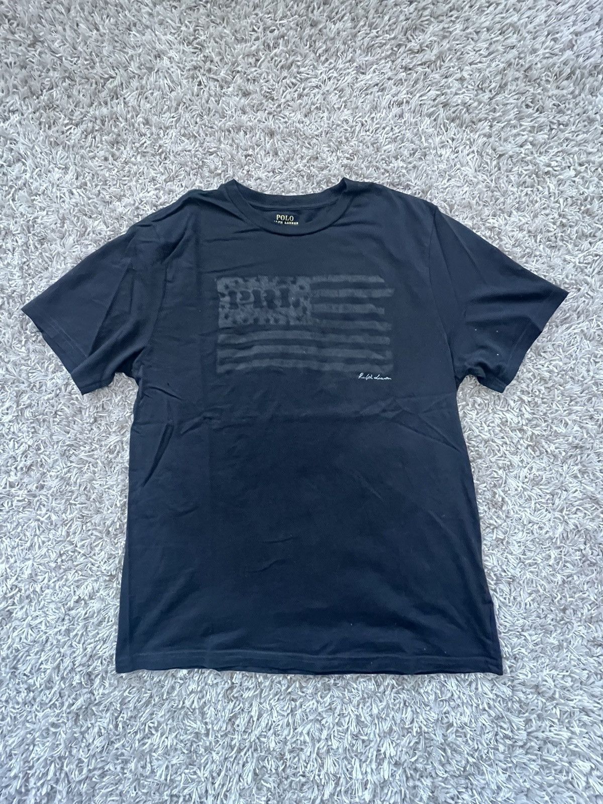 Polo Ralph Lauren Black polo ralph lauren flag tee Size US S / EU 44-46 / 1 - 1 Thumbnail