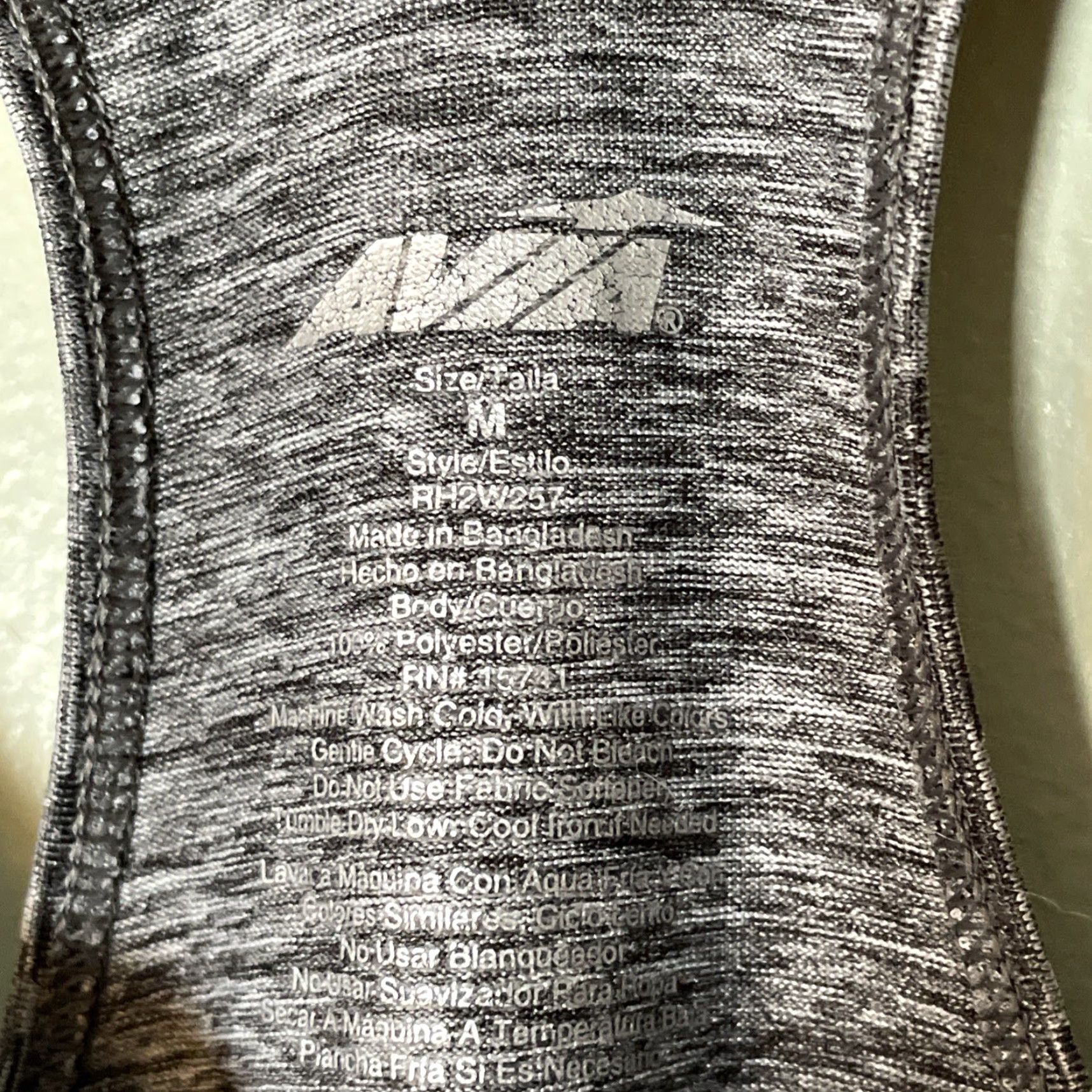 Avia Avia Gray Racerback Tank Top Women’s Medium Gym Yoga Workout Exercise Shirt Sleeveless M Gray Athletic Yoga Modern Classic Sports Size M / US 6-8 / IT 42-44 - 3 Thumbnail