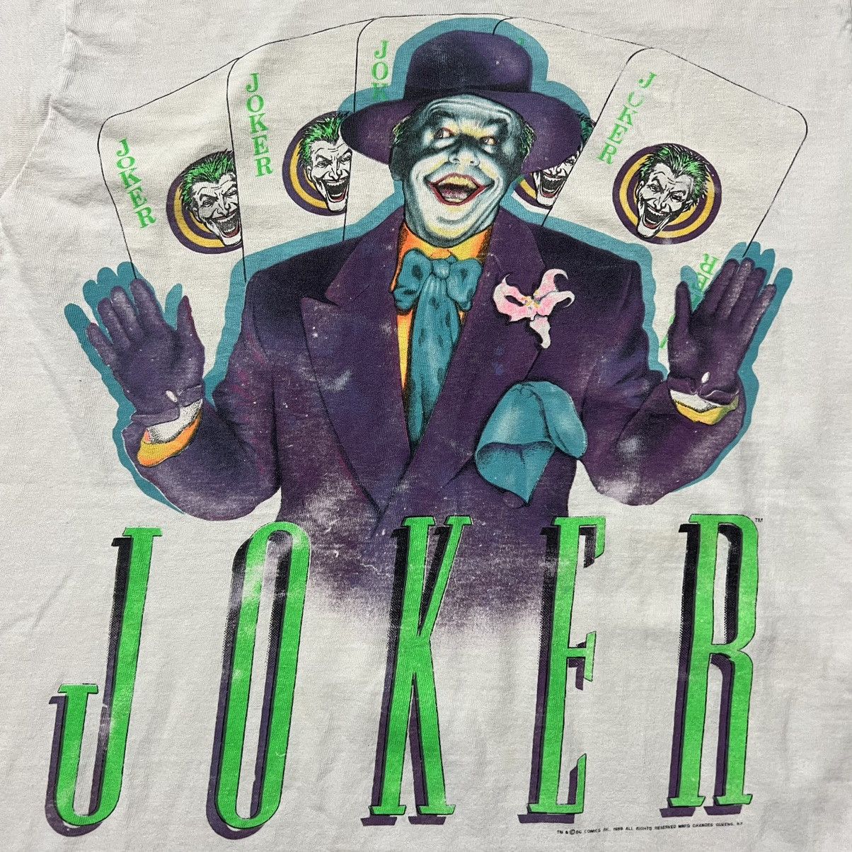 DC Comics × Vintage Vintage 1989 DC Comics Batman The JokerT-Shirt Size US L / EU 52-54 / 3 - 4 Thumbnail