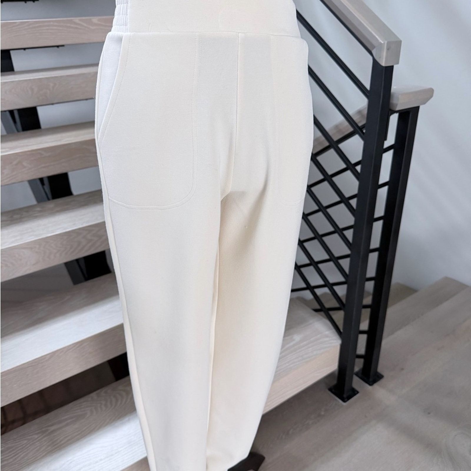 Other Slim High-Rise Cream Ponte Pants size XS/S Size 25" / US 0 / IT 36 - 7 Thumbnail