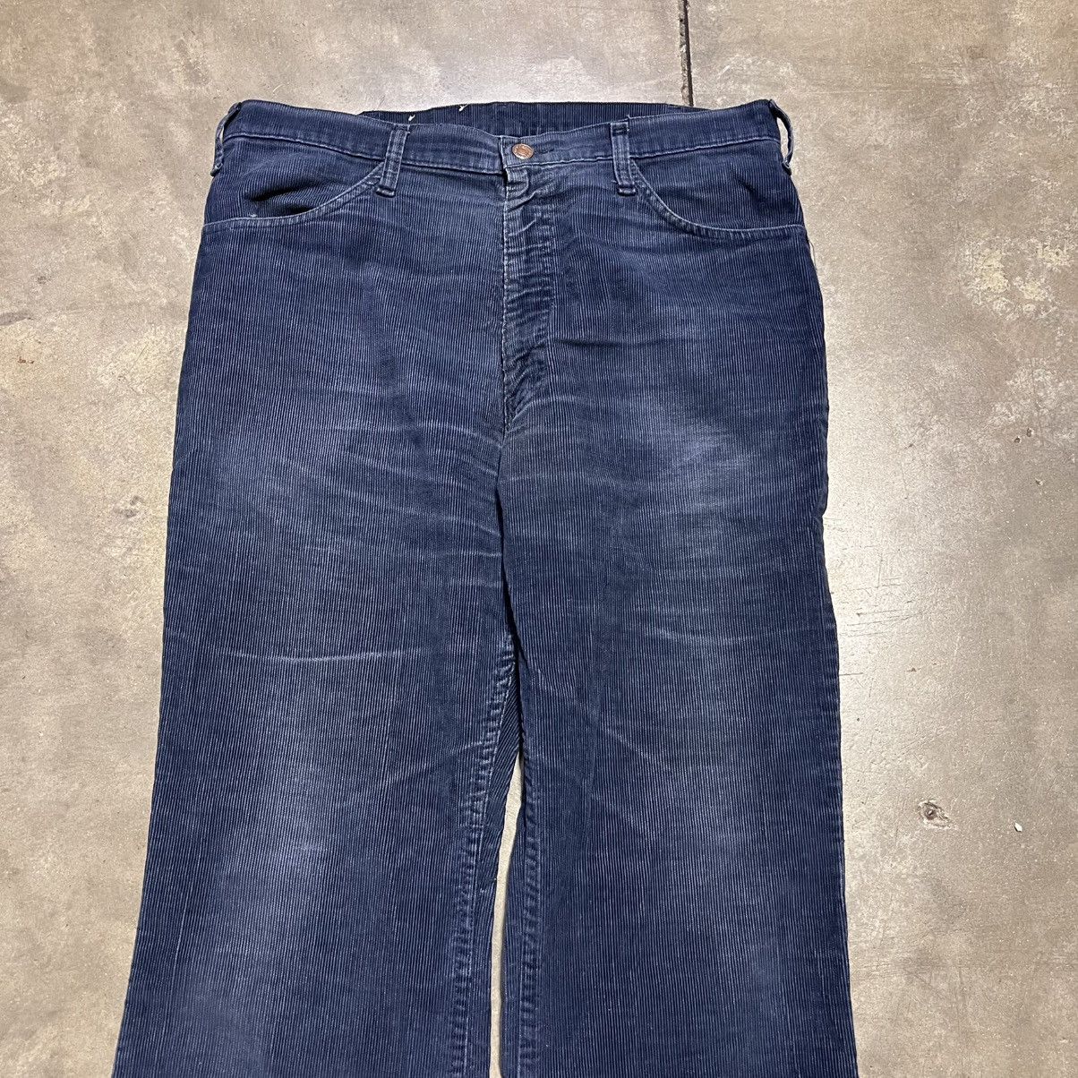 JCPenney Vintage 70s Plain Pockets Flare Boot Cut Corduroy Pants USA Size US 36 / EU 52 - 3 Thumbnail