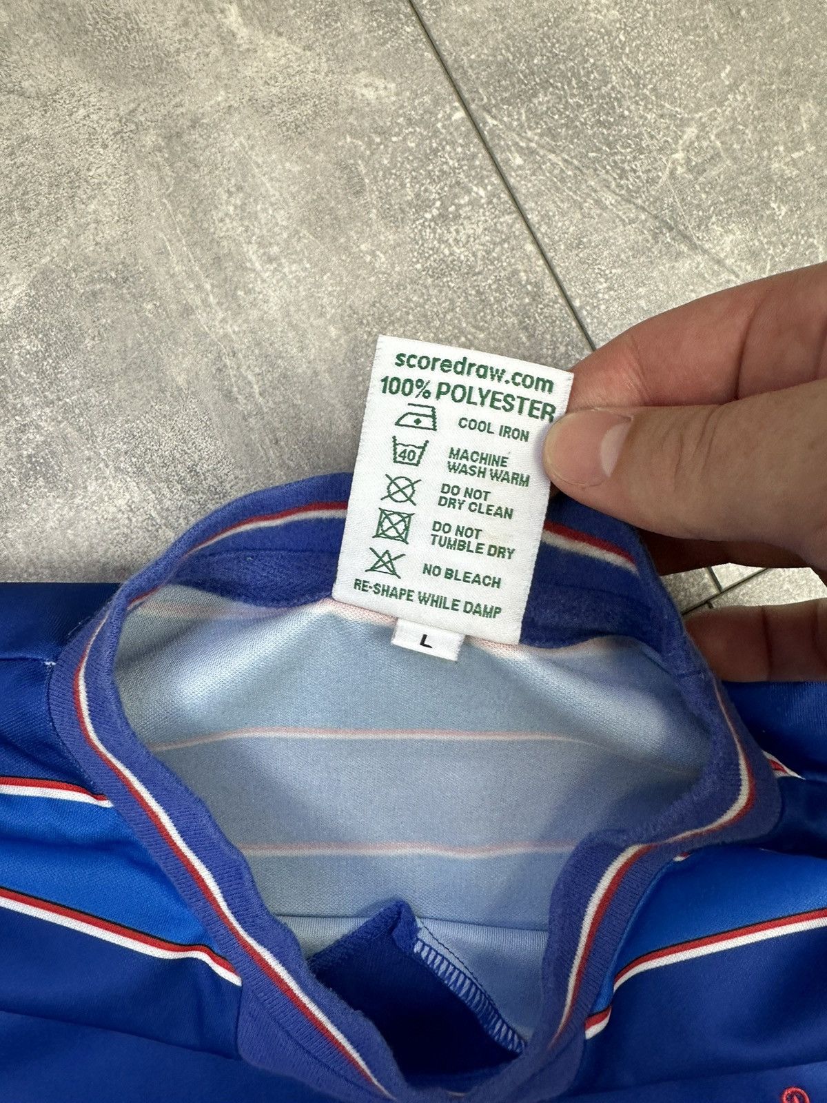 Vintage Vintage Score Draw Chelsea Official Retro Soccer Jersey Size US L / EU 52-54 / 3 - 9 Thumbnail