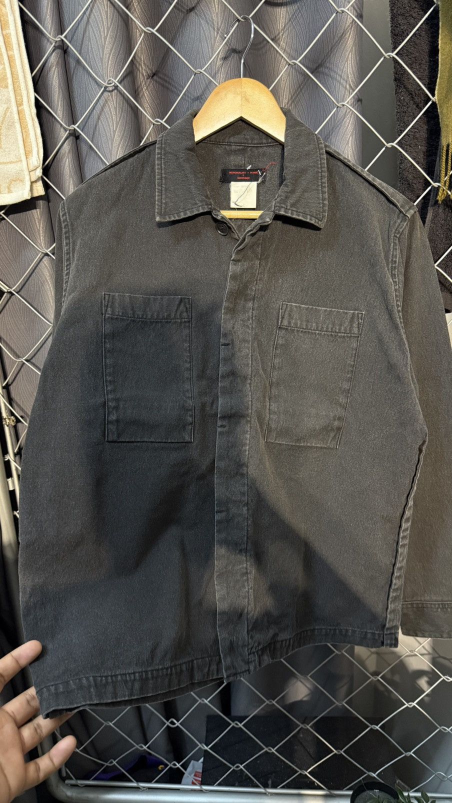 Japanese Brand National + Name Grosbec Denim Grey Jacket Size US M / EU 48-50 / 2 - 2 Thumbnail