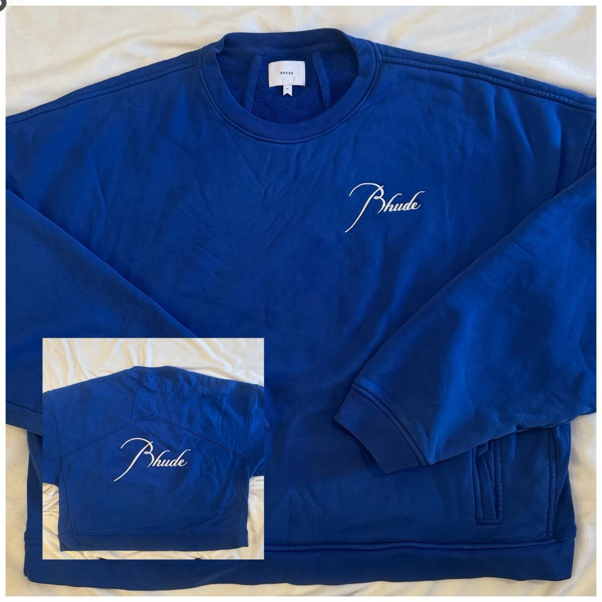 Rhude Rhude Classic Embroidered Crewneck Sweatshirt Size US XL / EU 56 / 4 - 1 Thumbnail