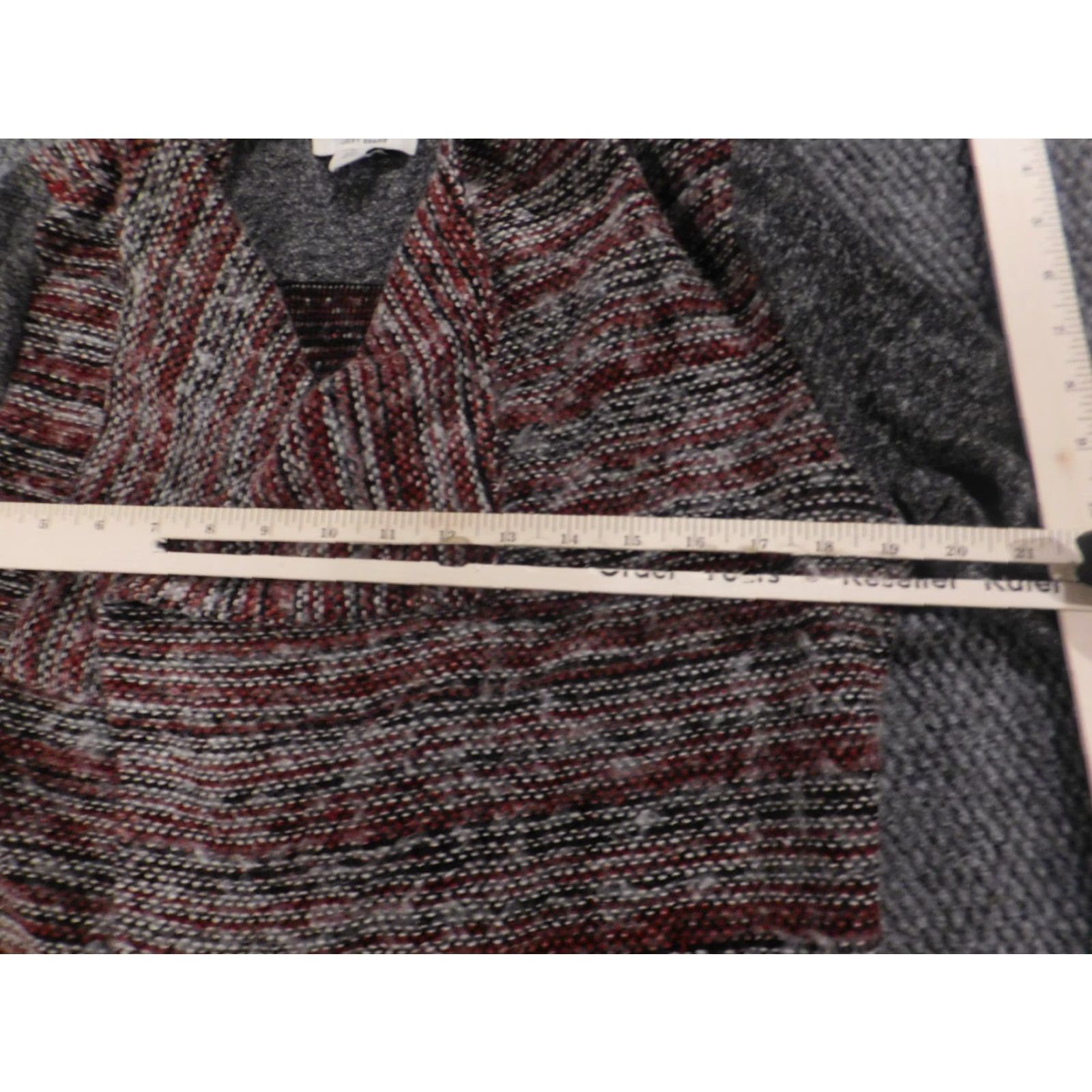 Lucky Brand Lucky Brand Cardigan Sweater Womens Small Red Open Chest Wool Acrylic Mock Neck Casual Knit Embroidered Regular Fit Adult Womens Size S / US 4 / IT 40 - 5 Thumbnail