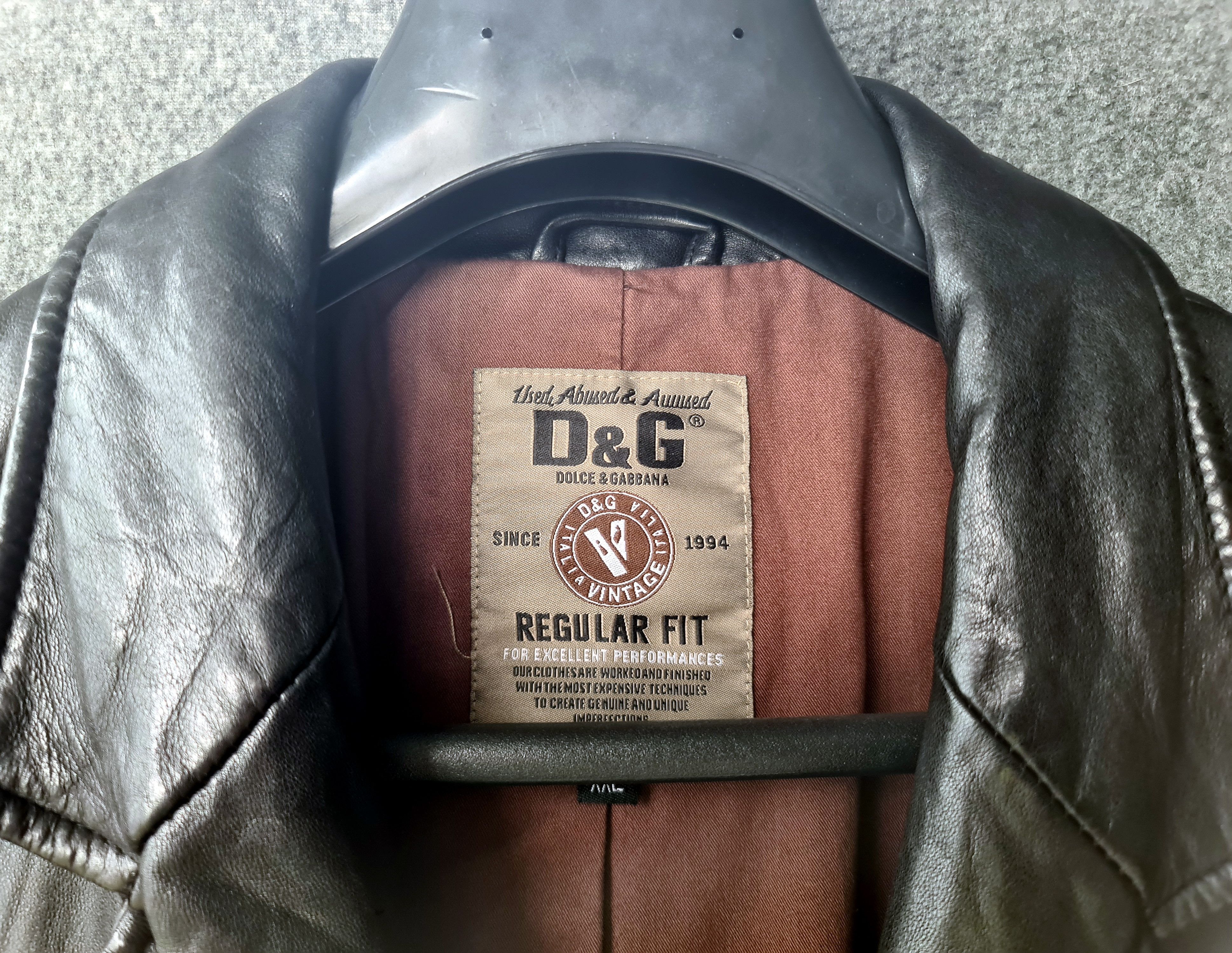 Italian Designers D&G Leather Jacket or Leather Blazer Size US L / EU 52-54 / 3 - 16 Thumbnail