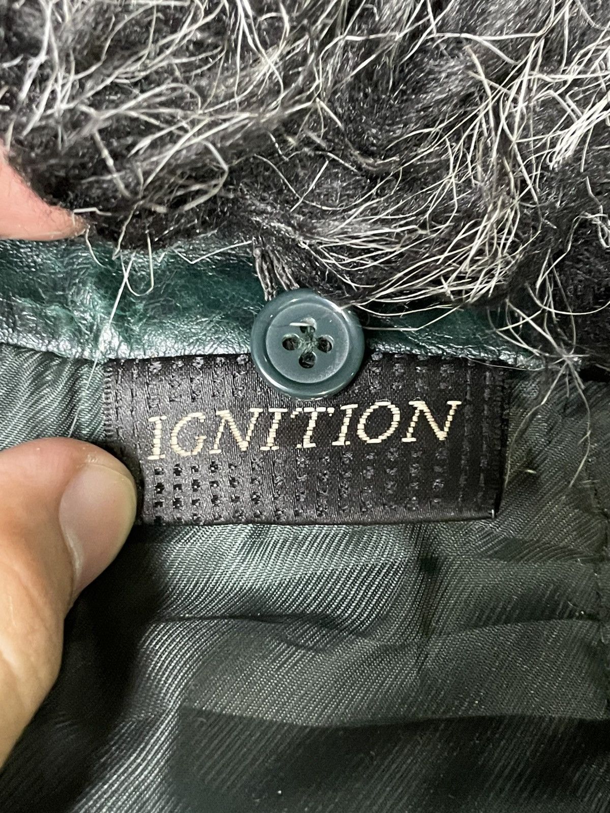 If Six Was Nine × Japanese Brand × Le Grande Bleu (L.G.B.) Ignition Brand Fur Leather Jacket (53) Size US XXS / EU 40 - 13 Thumbnail