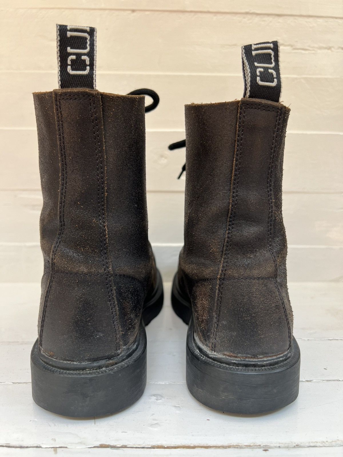 Other Cult lace-up biker boots with steel toe Size US 5.5 / EU 38 - 8 Thumbnail
