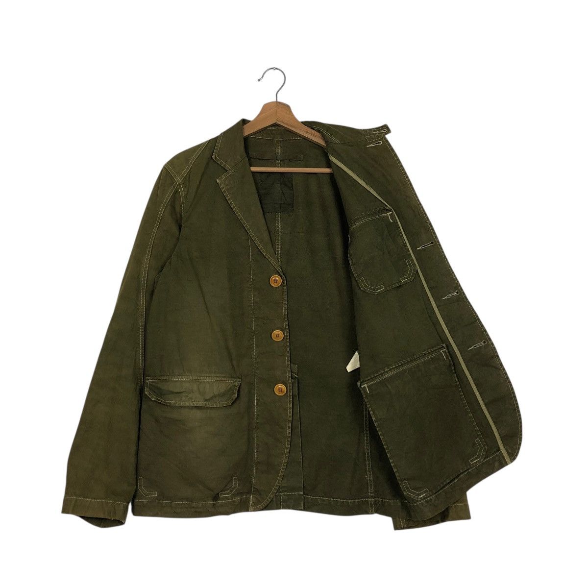 Japanese Brand 🔥VINTAGE CHORE WORK JACKET MILITARY DESIGN ISSEY MIYAKE Size US M / EU 48-50 / 2 - 13 Thumbnail