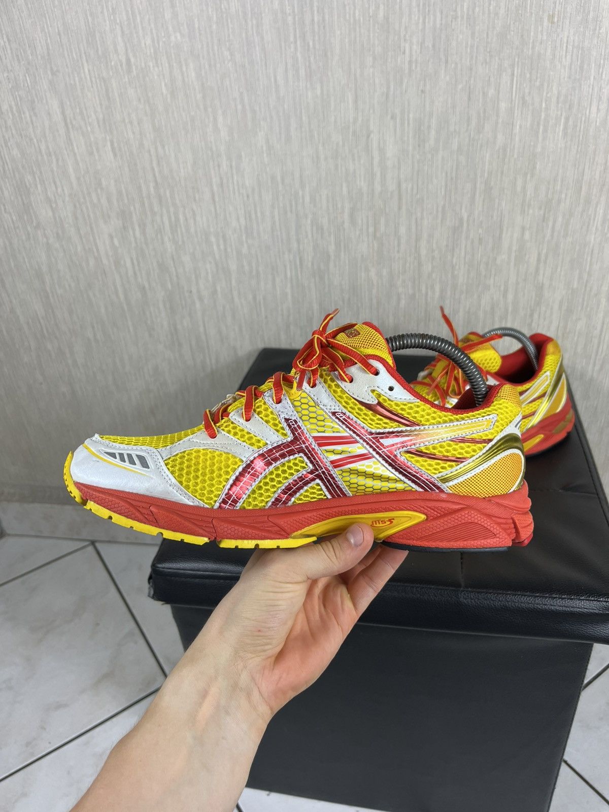 Asics Vintage Asics gel-os sky speed asymmetric laces mesh shoes Size US 8.5 / EU 41-42 - 11 Thumbnail