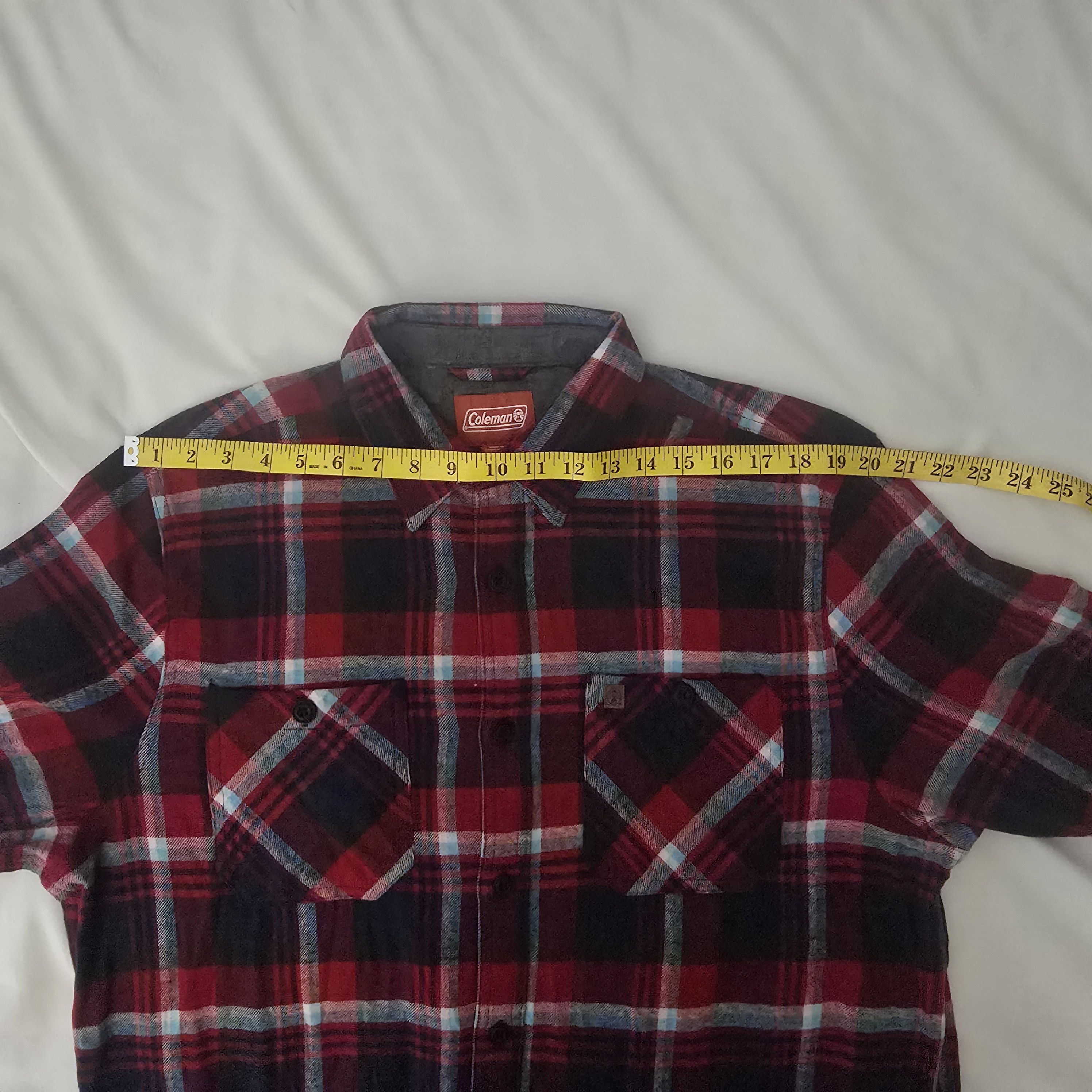Coleman Coleman Men's Red Plaid Shirt XL Size US XL / EU 56 / 4 - 15 Thumbnail