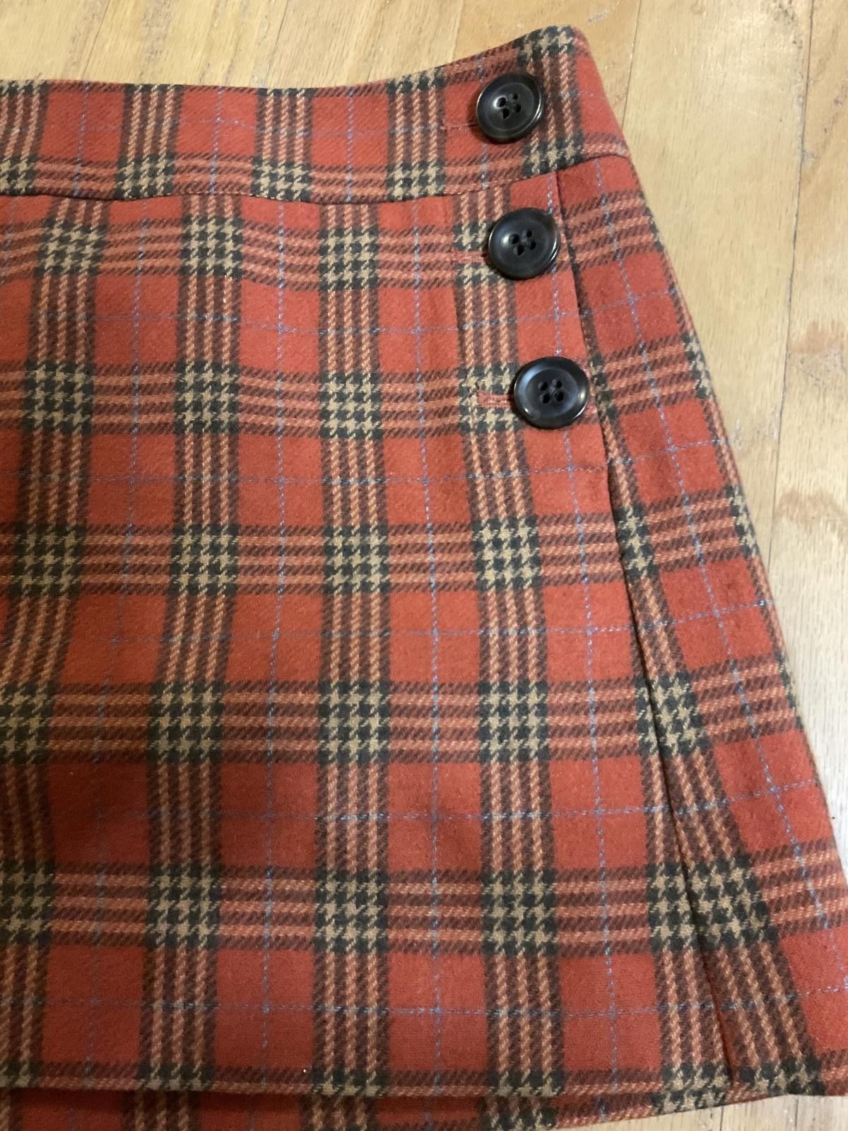 Gap Extra Cute Vintage Y2K Gap Red Plaid Mini Skirt Size 0 Size 25" / US 0 / IT 36 - 3 Thumbnail