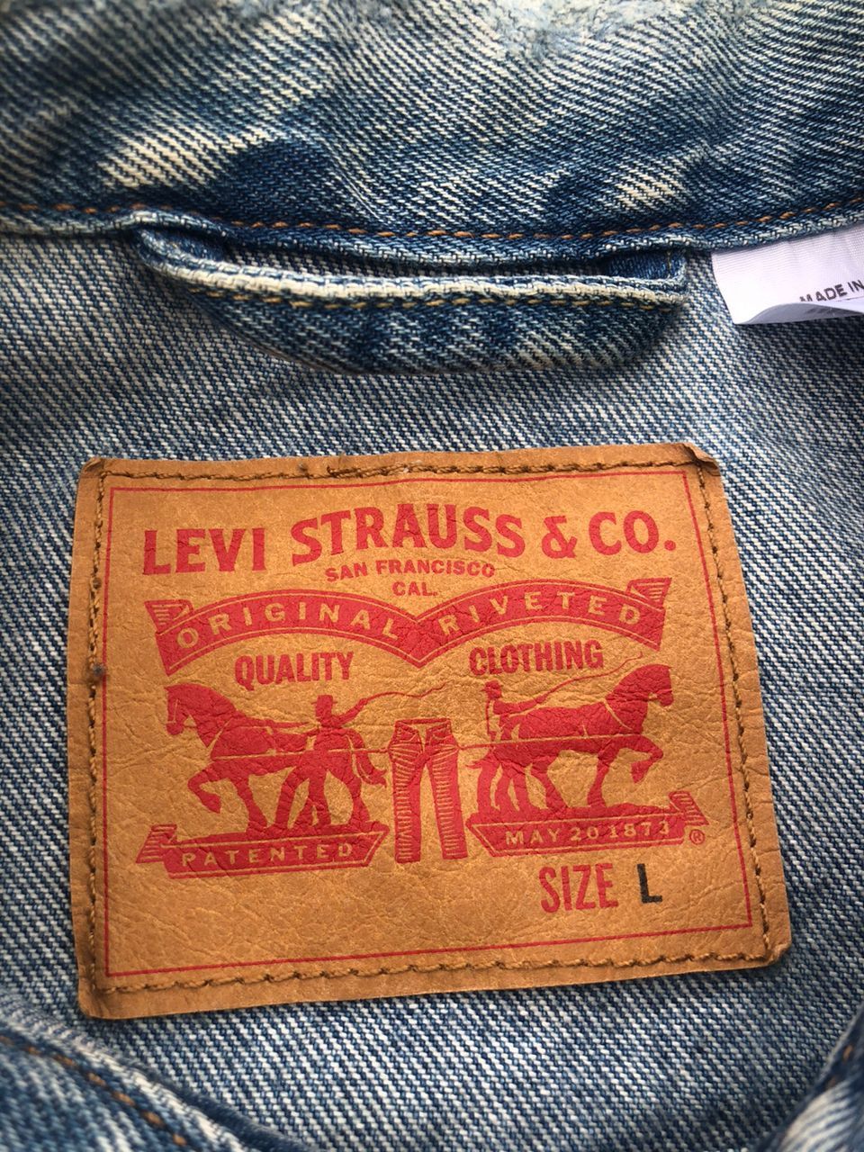 Levi's Levi's Denim Jacket Size US L / EU 52-54 / 3 - 3 Thumbnail