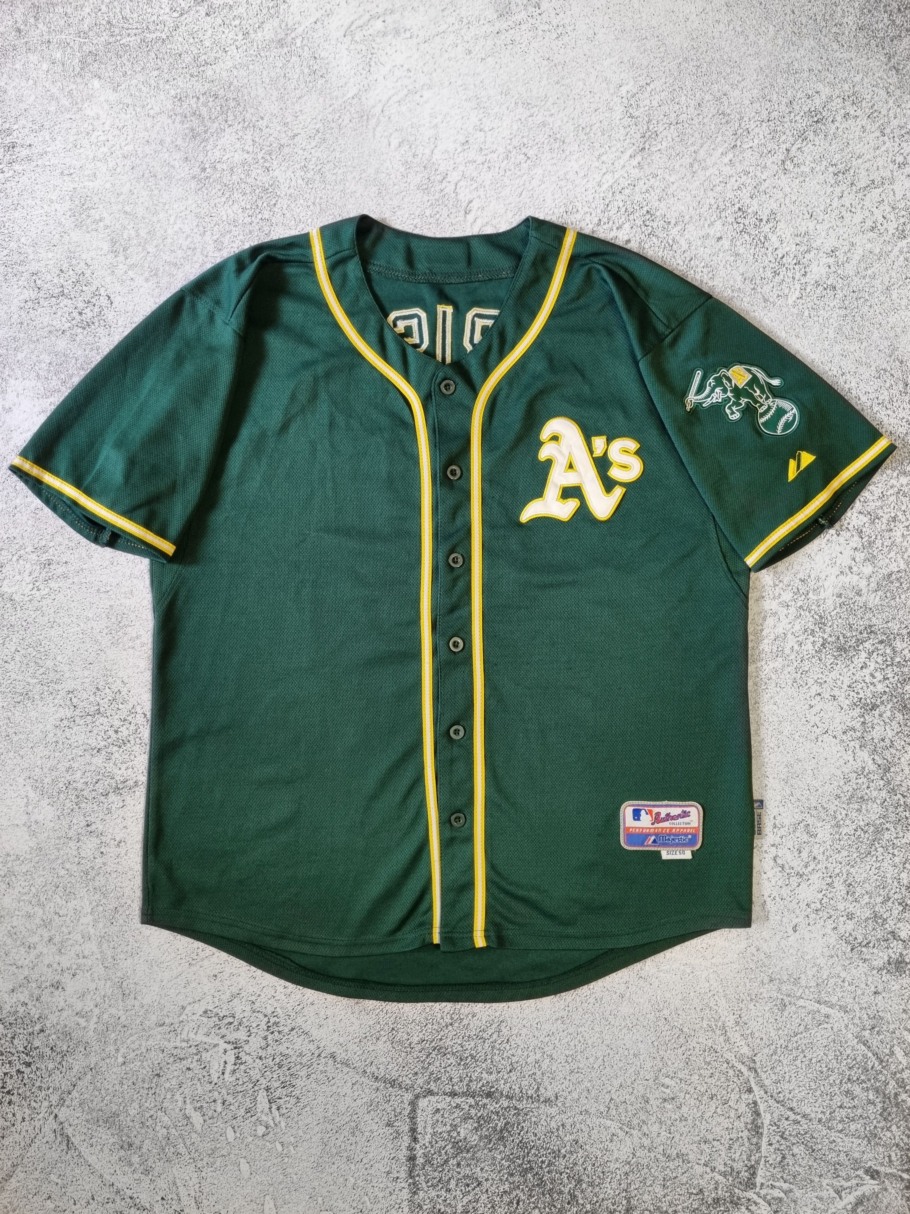 Rare Oakland Athletics A's Majestic Coco Crisp #4 Jersey - Main Image