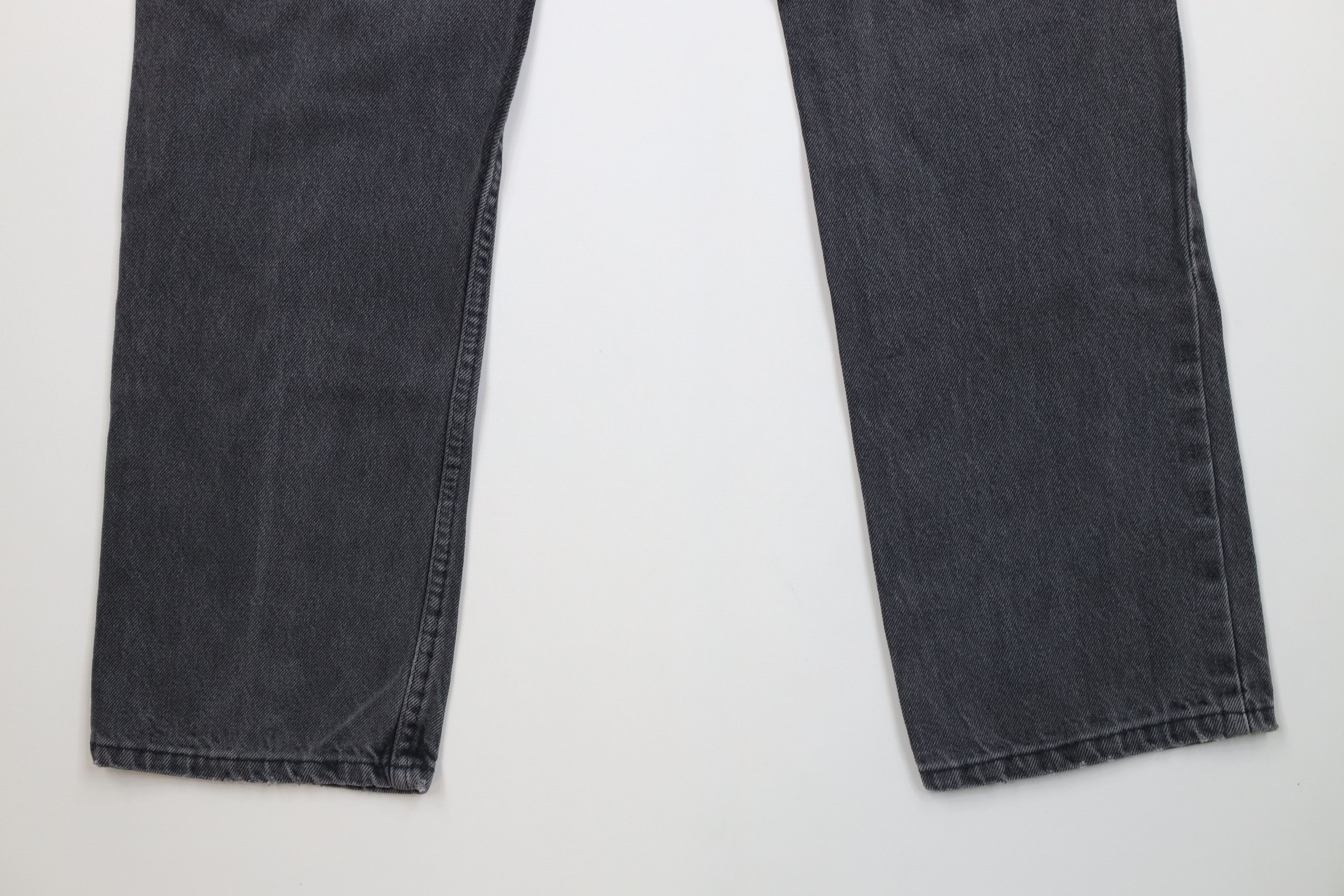 Vintage Vintage 70s Streetwear Straight Leg Denim Jeans Black USA Size US 36 / EU 52 - 15 Thumbnail
