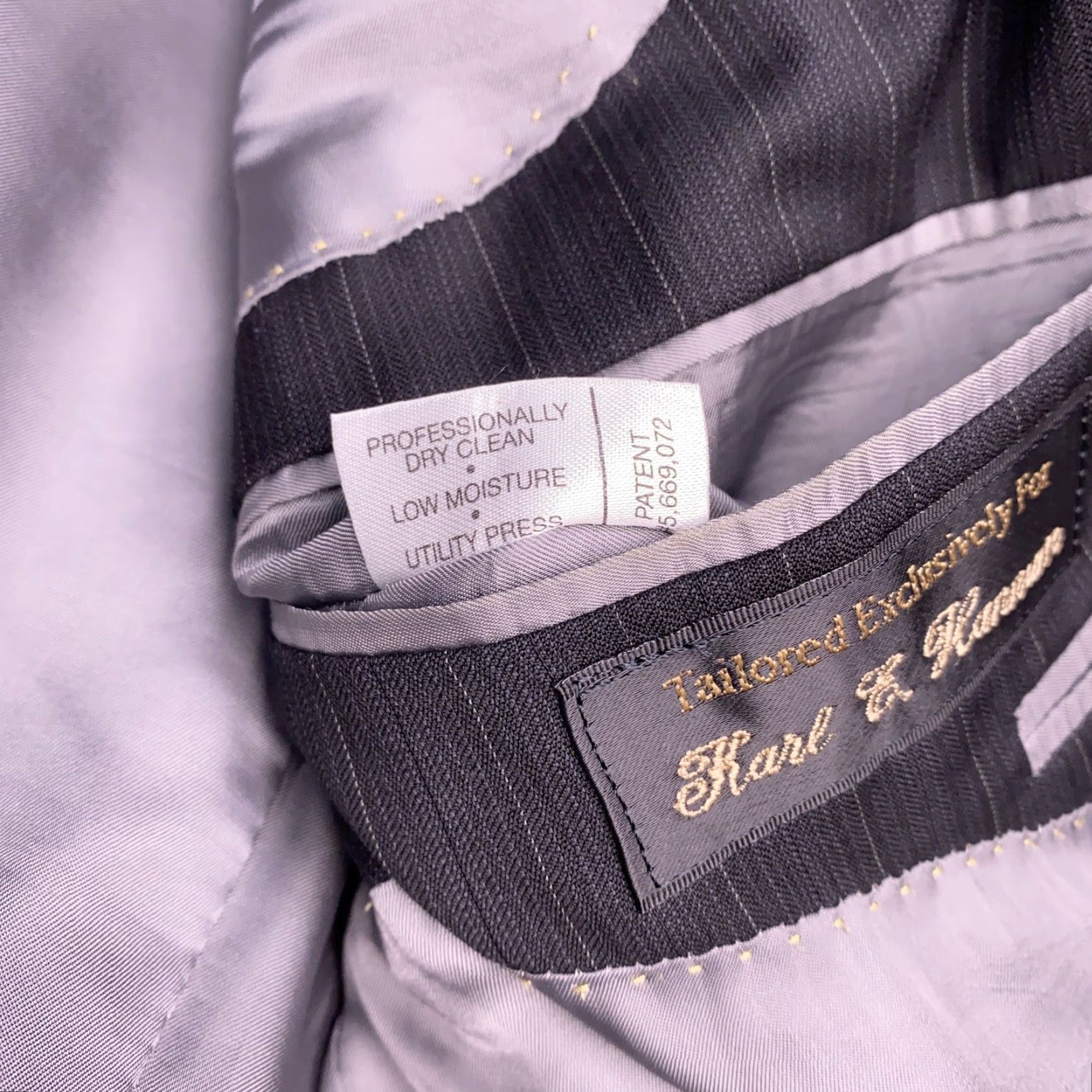Hart Schaffner Marx VINTAGE Hart Schaffner Marx Double-Breasted Blazer 40R Black Striped Sport Coat Size 40R - 6 Thumbnail