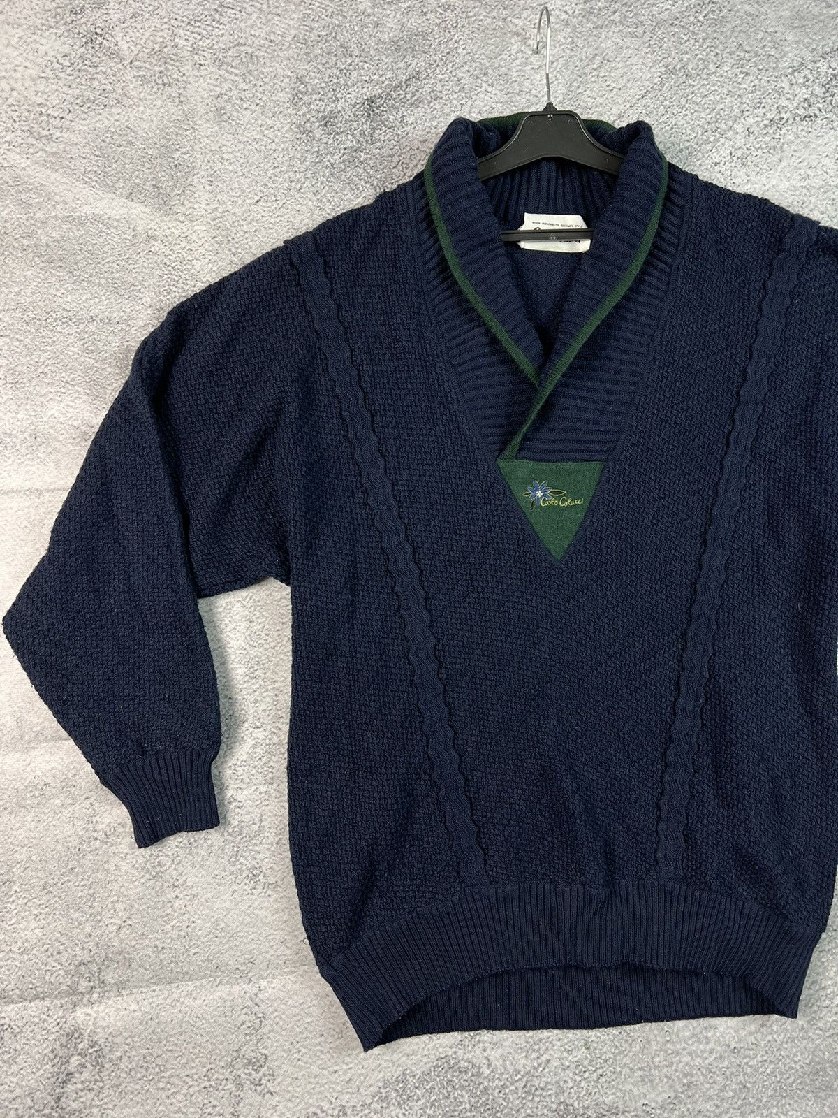 Carlo Colucci × Vintage Carlo Colucci vintage multicolour knit sweater Size US L / EU 52-54 / 3 - 4 Thumbnail