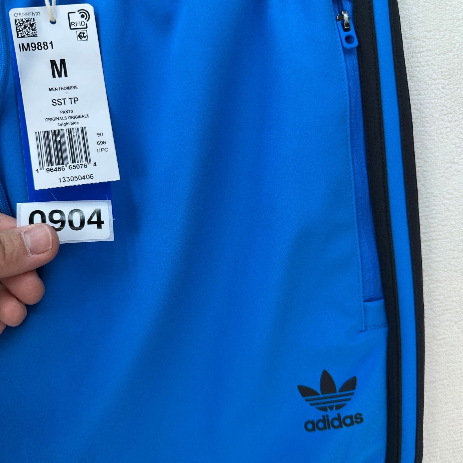 Adidas ADIDAS MEN'S MEDIUM SST BONDED TRACKSUIT PANTS BLUE IM9881 N Size US 30 / EU 46 - 3 Thumbnail