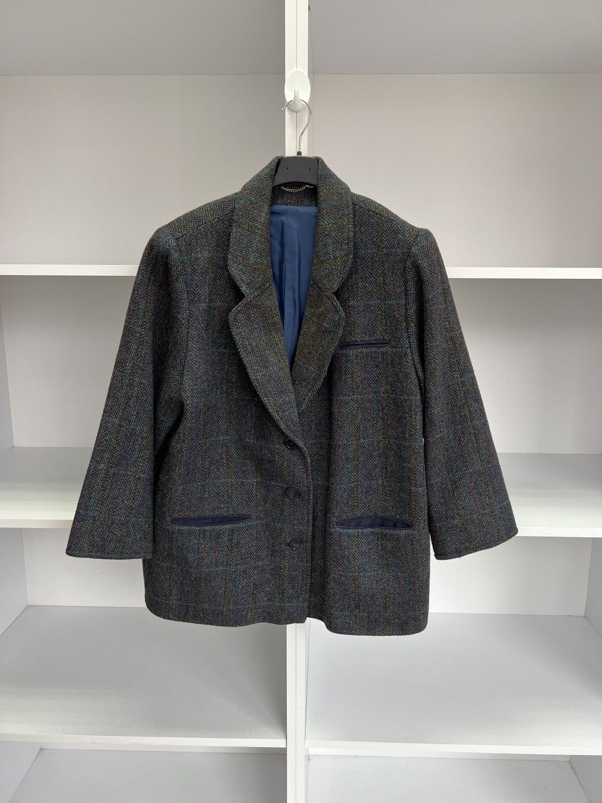 Harris Tweed × Vintage Vintage Harris Tweed Wool Old Money Style Blazer Jacket Size 42R - 2 Thumbnail