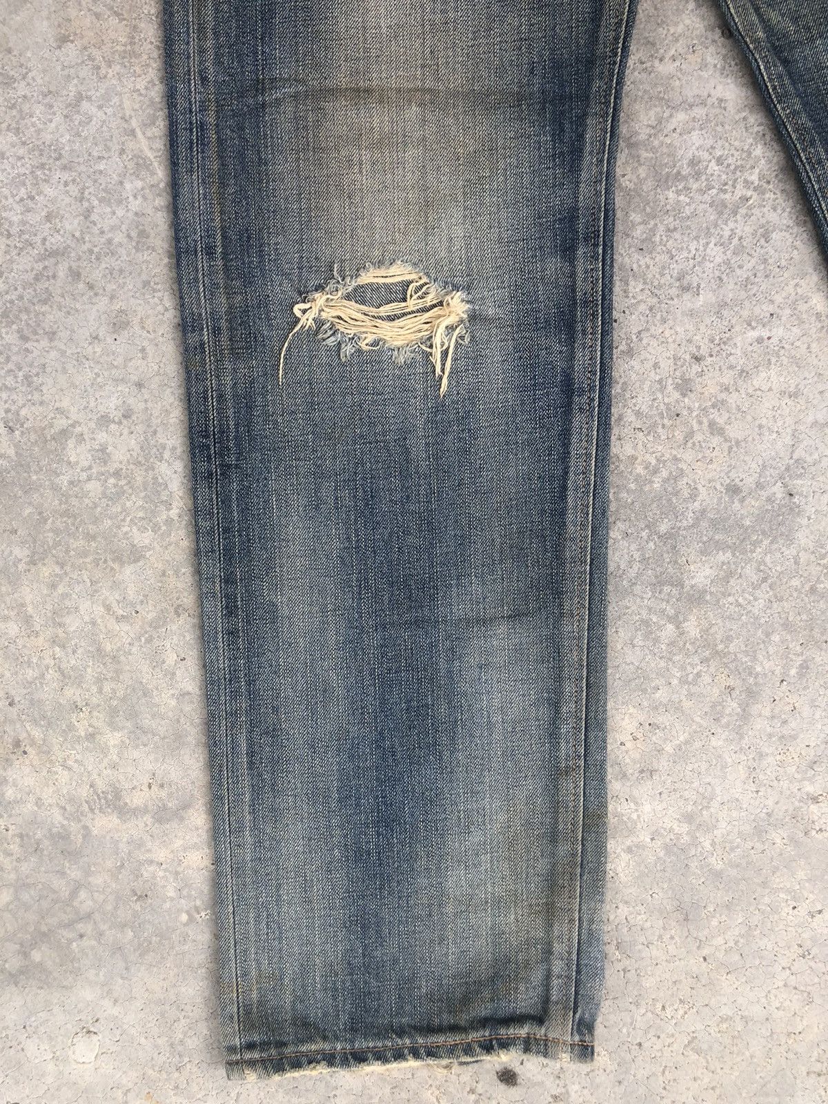 Kapital Vintage Edwin 505 Orange Tab Distressed Denim Size US 32 / EU 48 - 6 Thumbnail