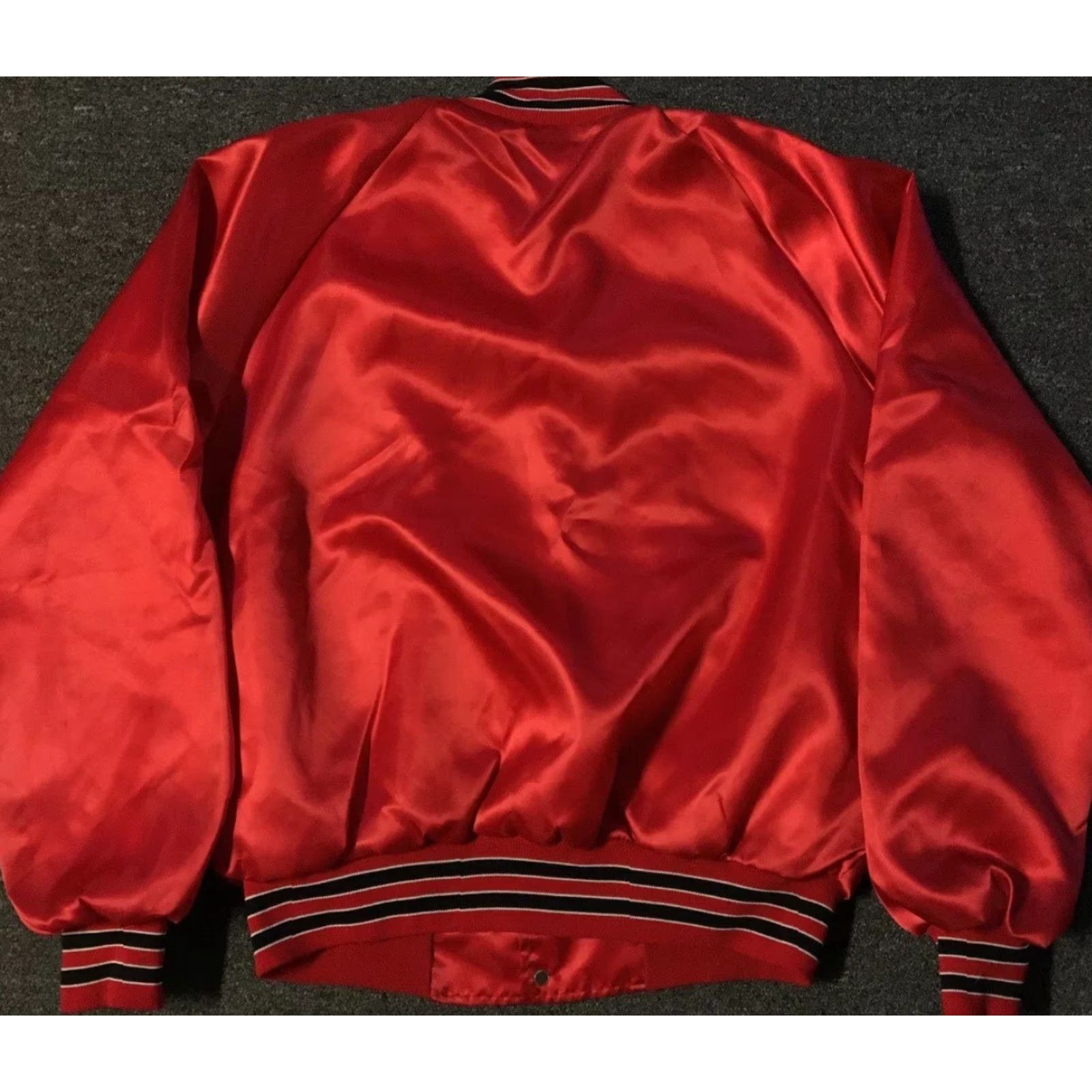 Vintage VINTAGE Southern Pacific Lines Railroad Satin Jacket L Mens Red 80s 70s Bomber Striped Lined USA Train Conductor Size US L / EU 52-54 / 3 - 4 Thumbnail