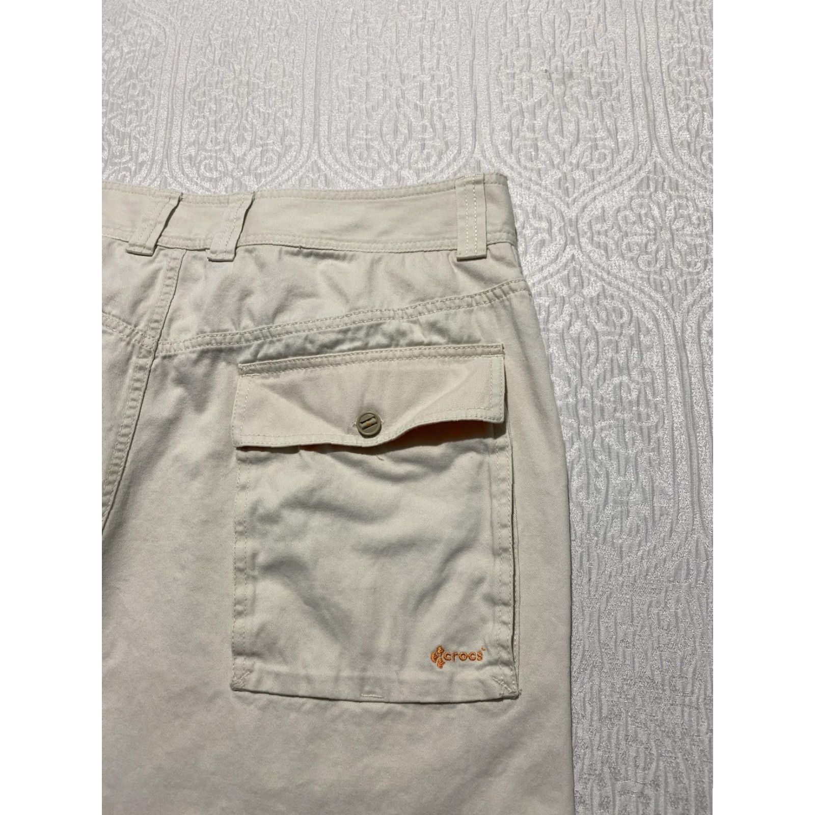 Crocs VINTAGE? No — Brand: Crocs Men’s Pants 36x31 Khaki Carpenter Utility 100% Cotton Straight Leg Workwear, 5-Pocket, Zip Fly, Beige, Be... Size US 36 / EU 52 - 5 Thumbnail