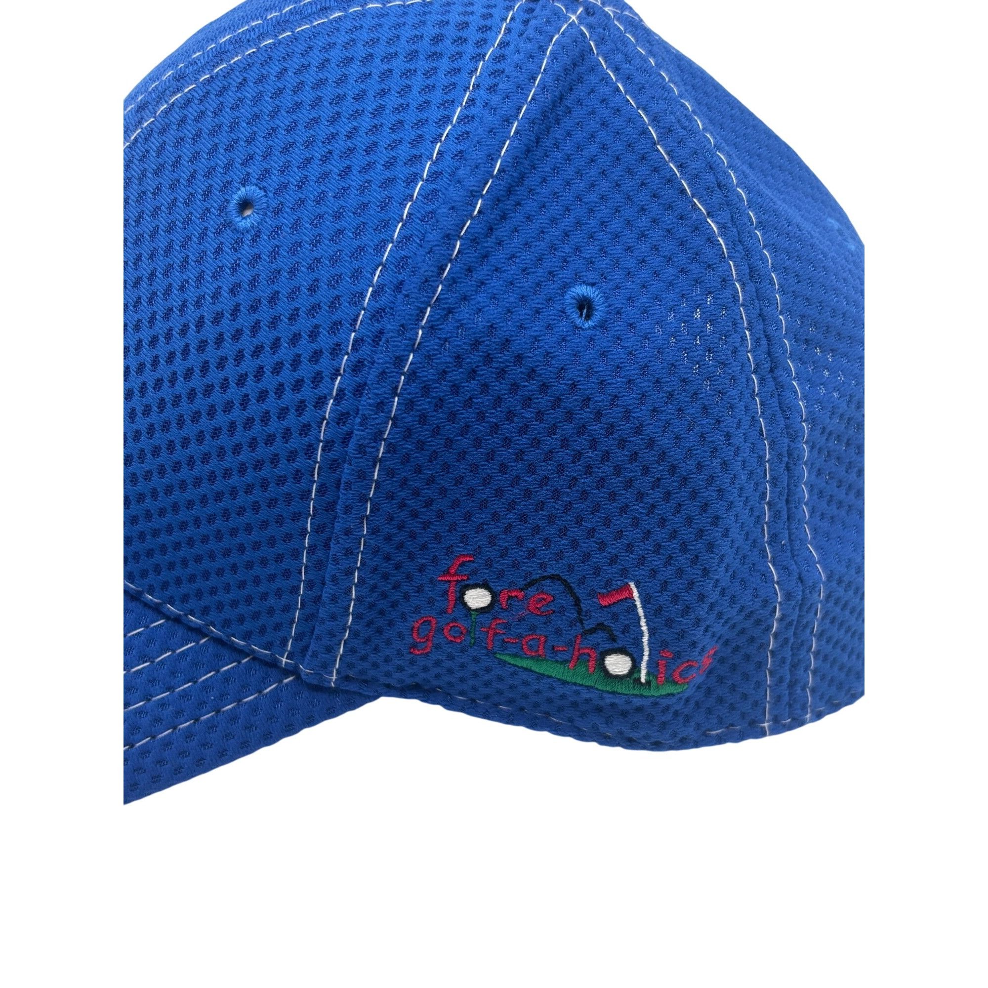 Other Pukka White-Tee-Embroidered Mesh Golf Cap, Blue, OS Size ONE SIZE - 4 Thumbnail