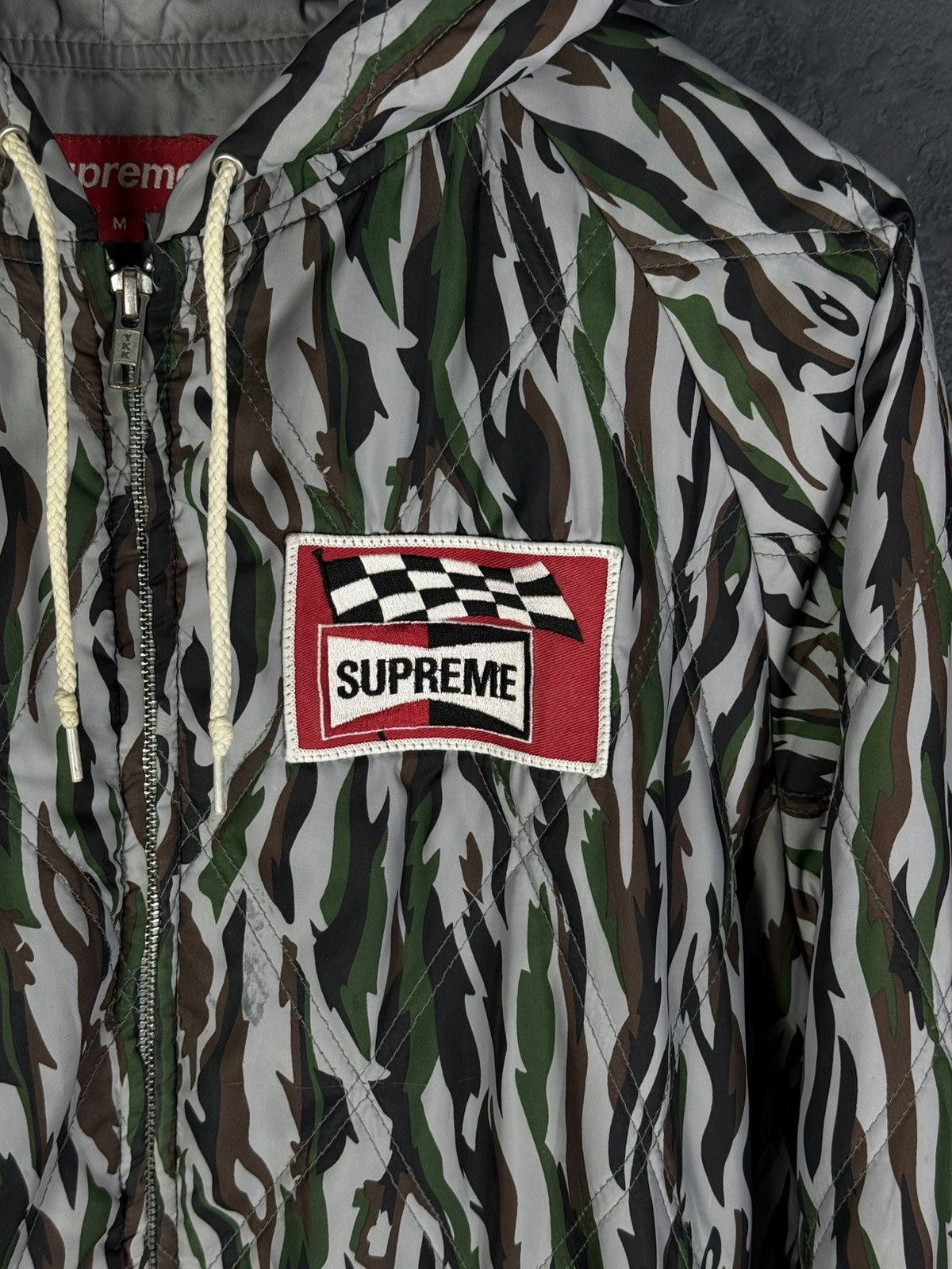 Supreme Supreme Poly Diamond Quilted Hooded Jacket Camo Rare Size US S / EU 44-46 / 1 - 9 Thumbnail
