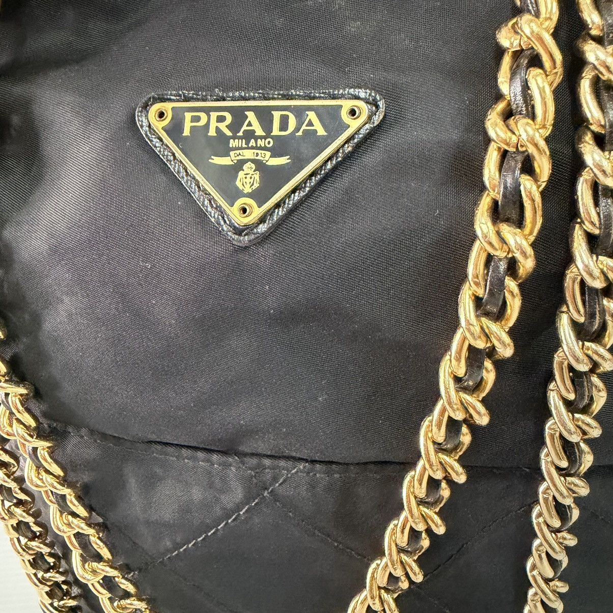 Prada Prada Nylon Vintgae Shoulder Chain Bag Size ONE SIZE - 6 Thumbnail