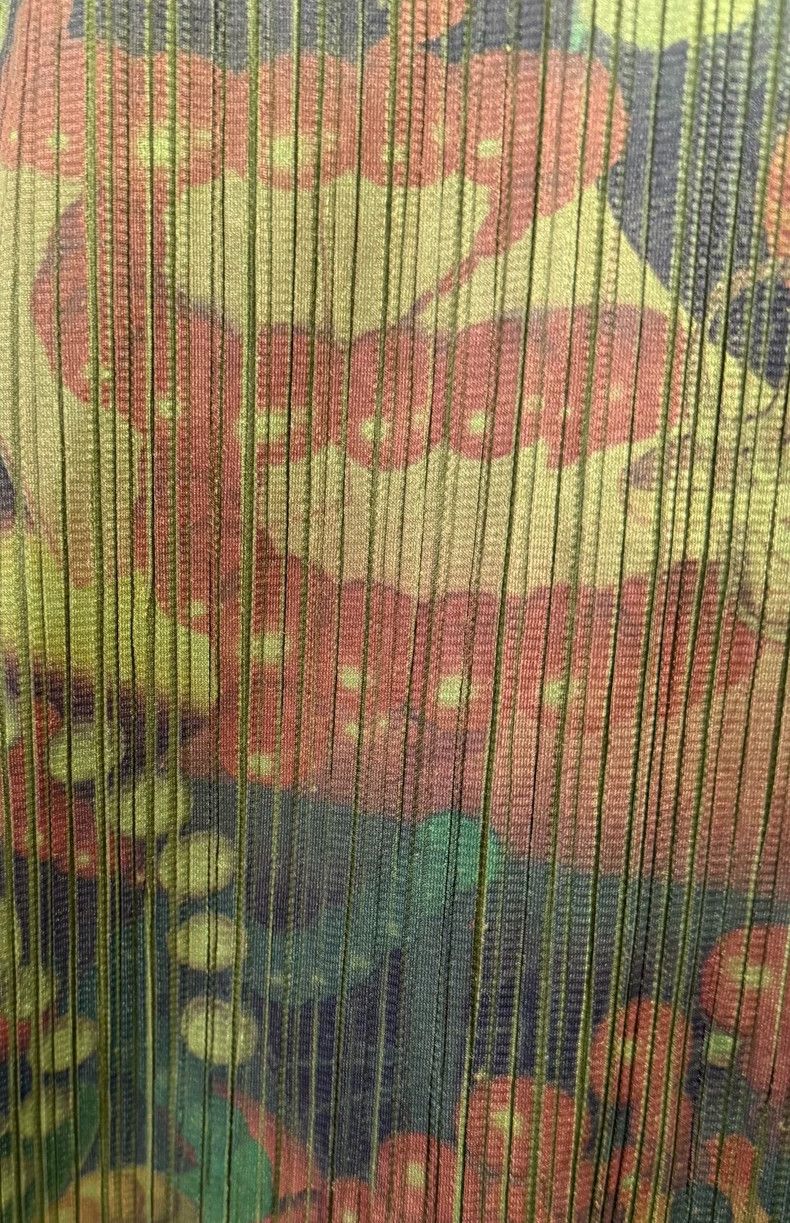 Issey Miyake Issey Miyake size:f Green retro psychedelic pattern dress Size S / US 4 / IT 40 - 3 Thumbnail