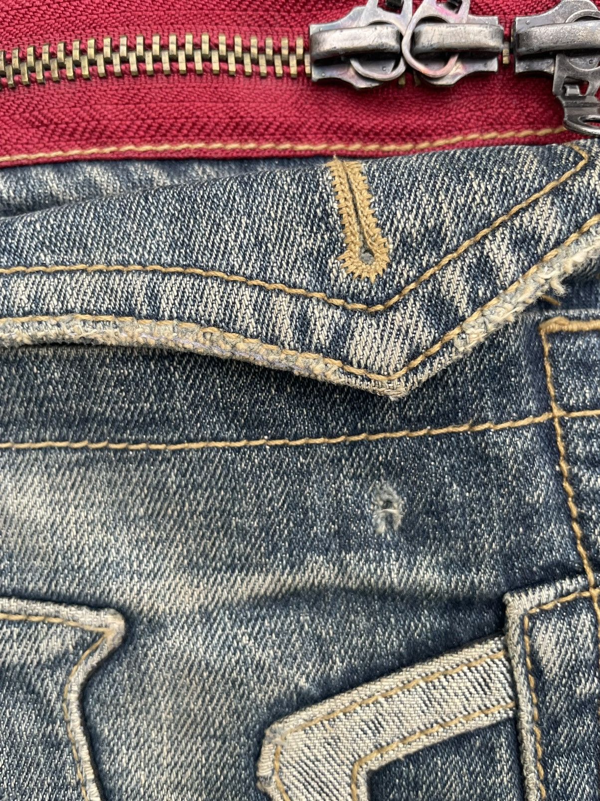 Japanese Brand Semantic Design Flare Distresed Denim Size US 36 / EU 52 - 18 Thumbnail