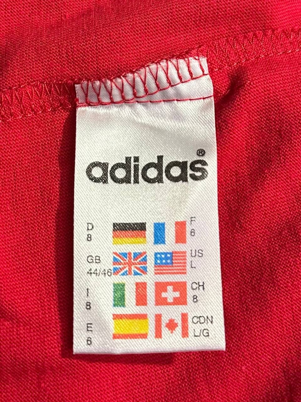 Adidas × Vintage Adidas vintage striped t shirt 80s 90s logo Size US L / EU 52-54 / 3 - 9 Thumbnail