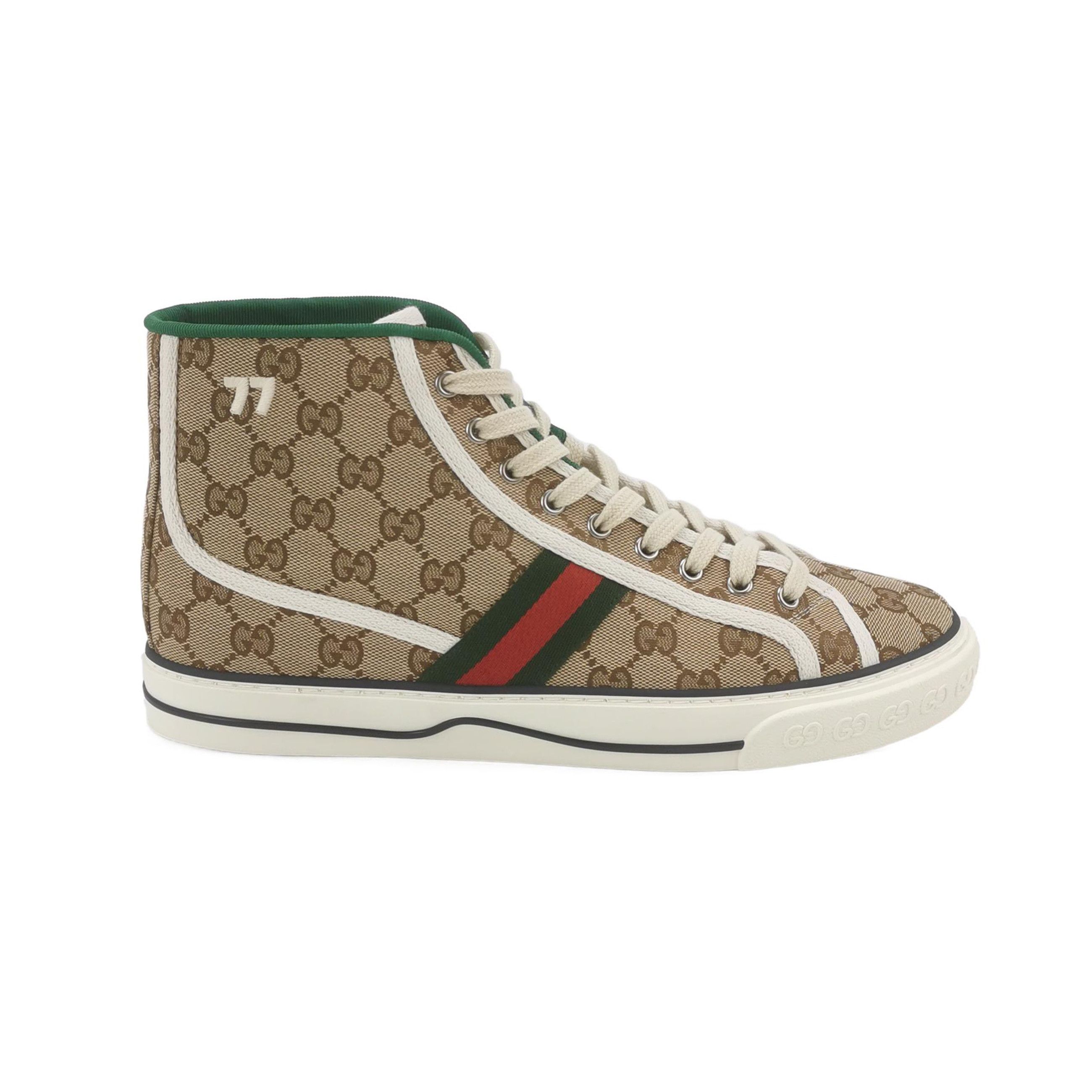 Gucci Gucci GG Supreme Tennis 1977 Hi-Top Sneakers 43 Size US 10 / EU 43 - 1 Thumbnail