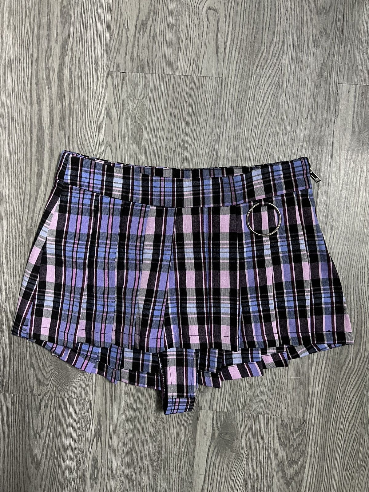 Designer CAPSULLE pastel tartan micro skirt 🎀💙 Size 24" / US 00 / IT 34 - 4 Thumbnail