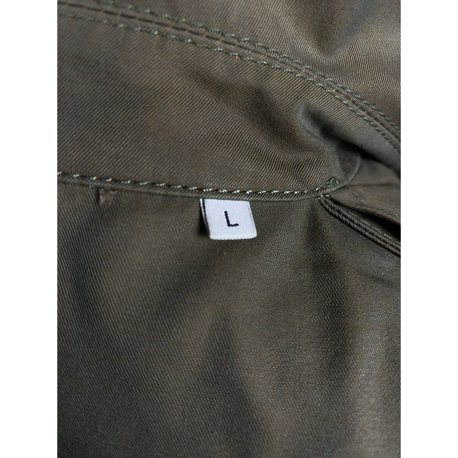 Aspesi Alberto Aspesi Women's Green Brown Double Breasted Trench Pe Size L / US 10 / IT 46 - 10 Thumbnail