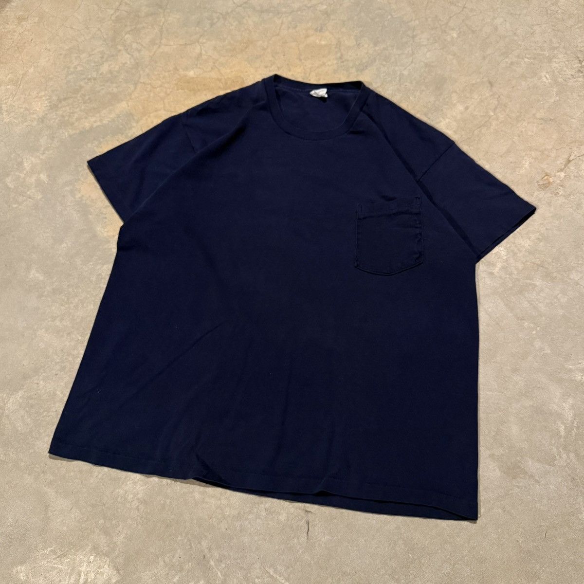 Gap Vintage 80s Gap Faded Blank Selvedge Pocket Tee Grunge ERD Size US L / EU 52-54 / 3 - 2 Thumbnail