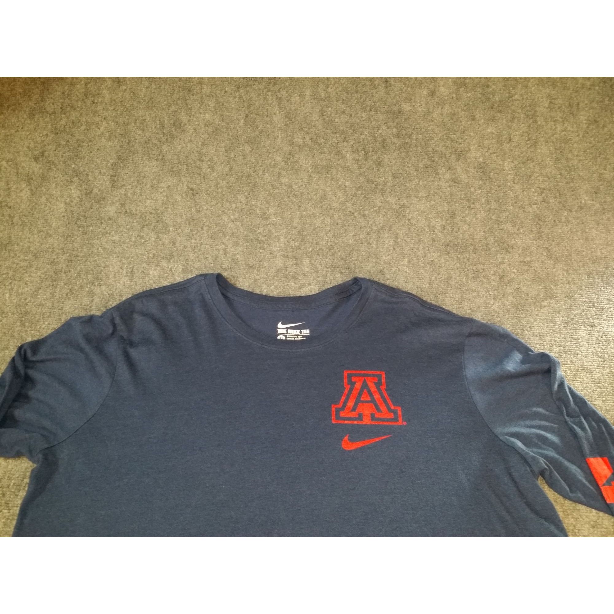 Nike Arizona Wildcats Athletic Cut Tshirt Men Sz XL The Nike Tee Size US XL / EU 56 / 4 - 2 Thumbnail